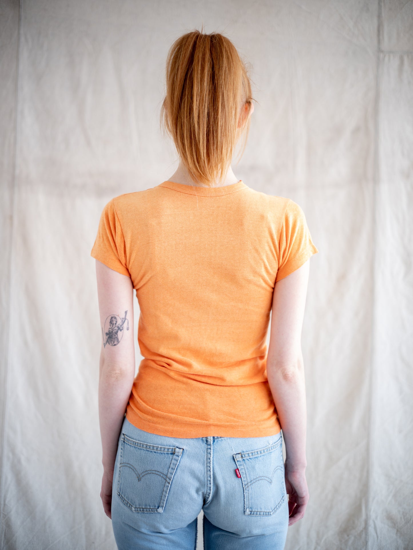 1960’s Orange Little League Baby Tee