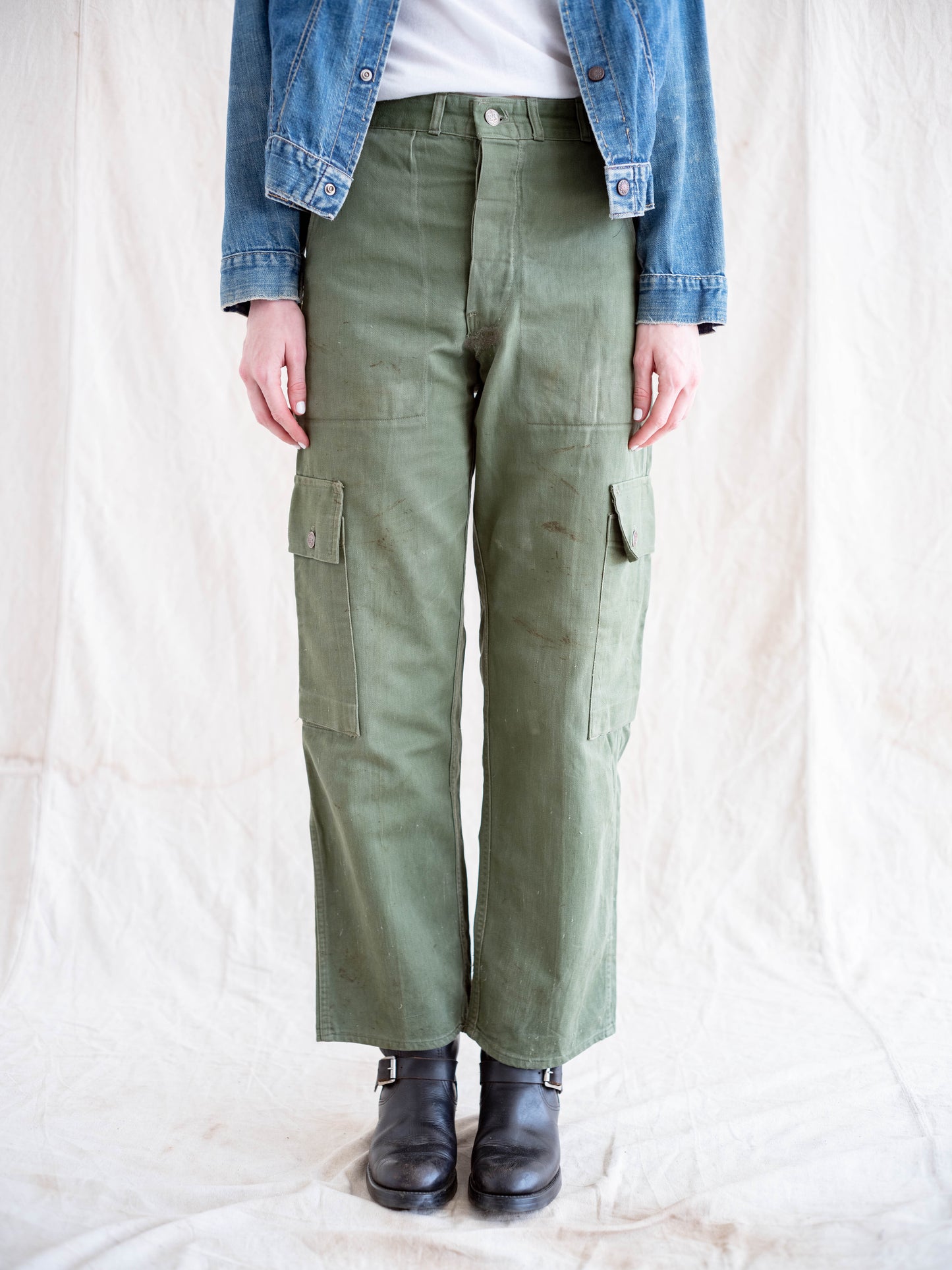 1950’s/1960’s 13 Star Military Cargo Pants 28W