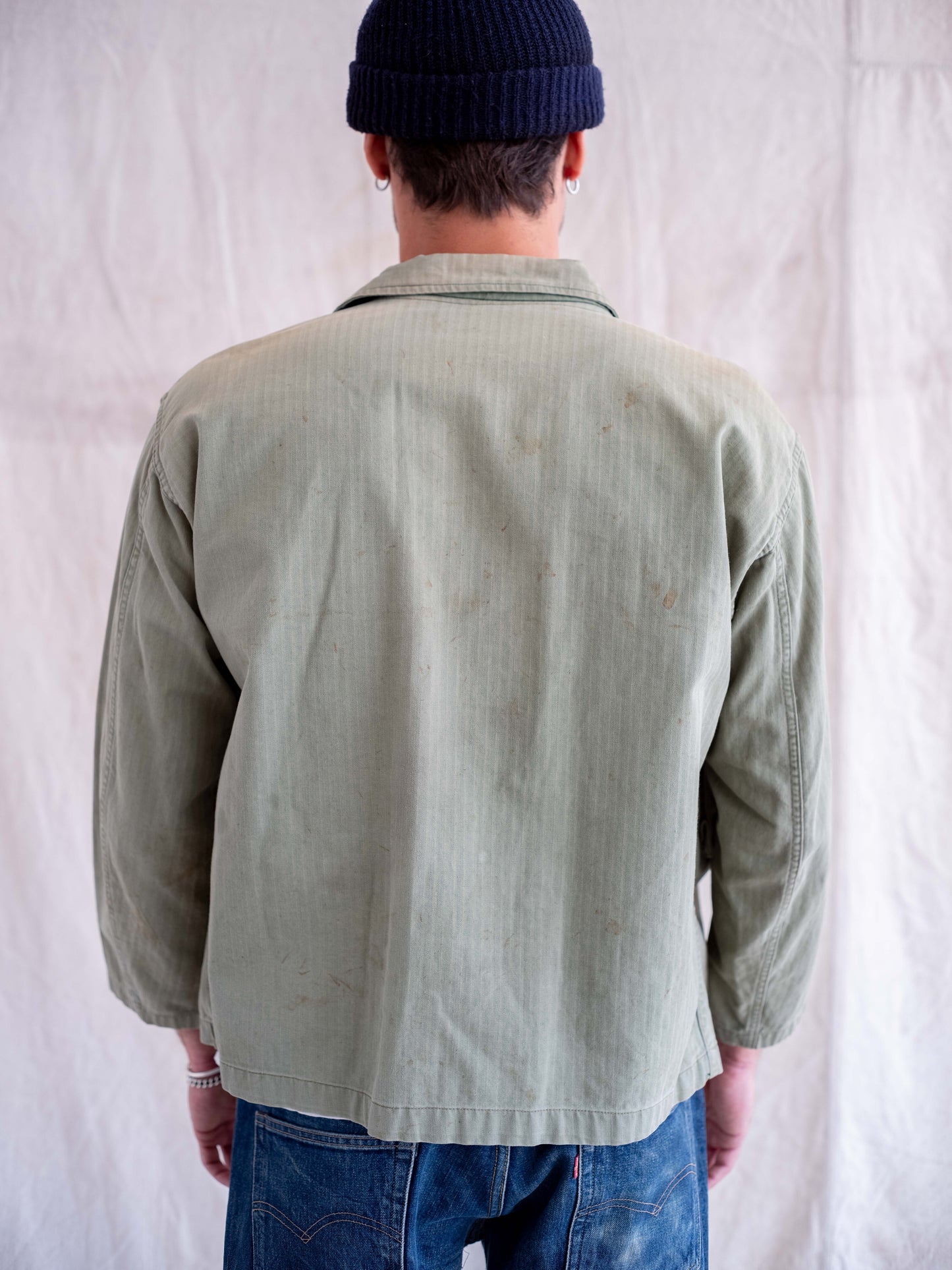1950’s HBT and 13 Star Custom Military Top with Two Chest Pockets