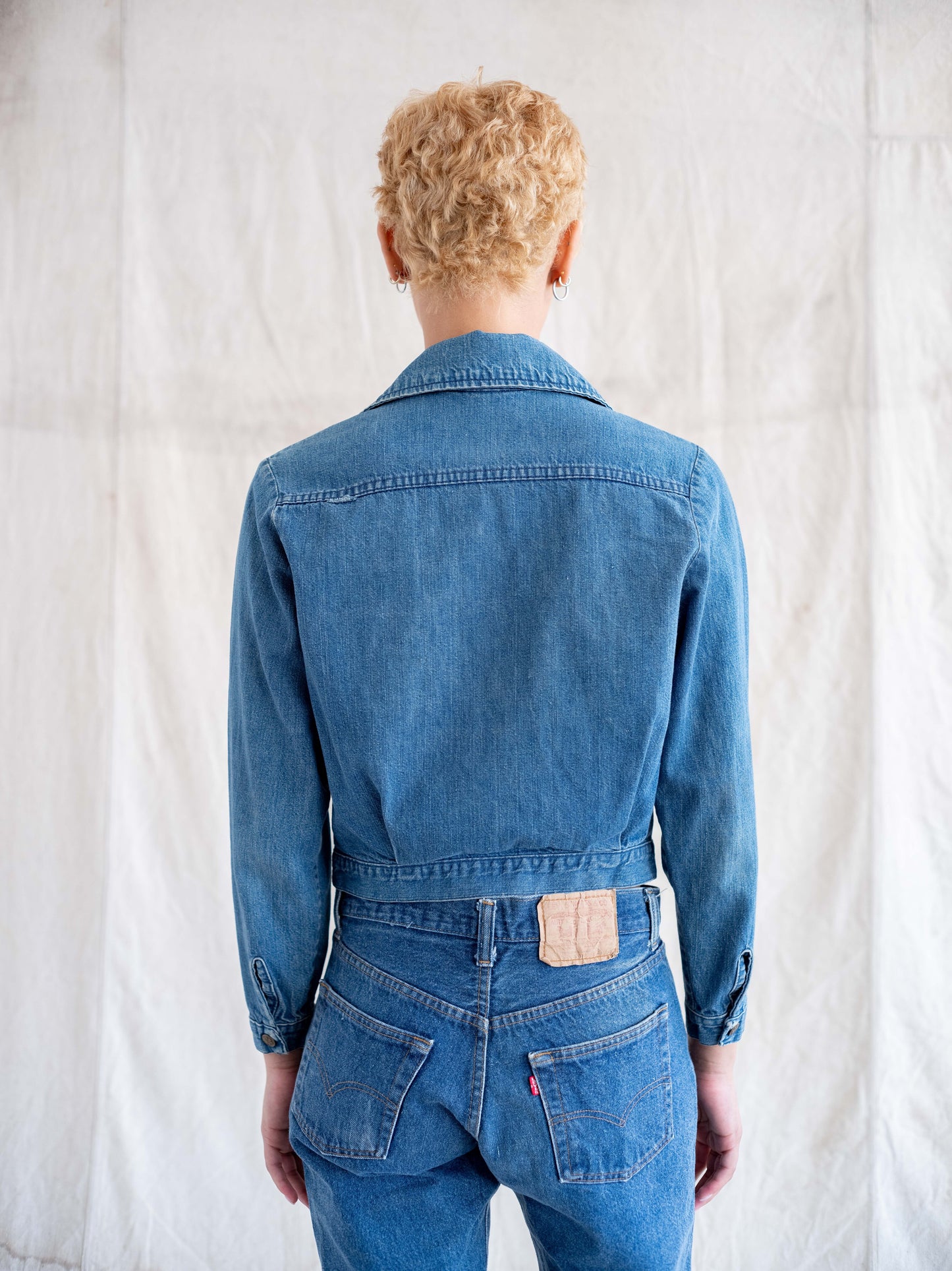 1960’s Unbranded Denim Top with Cute Details