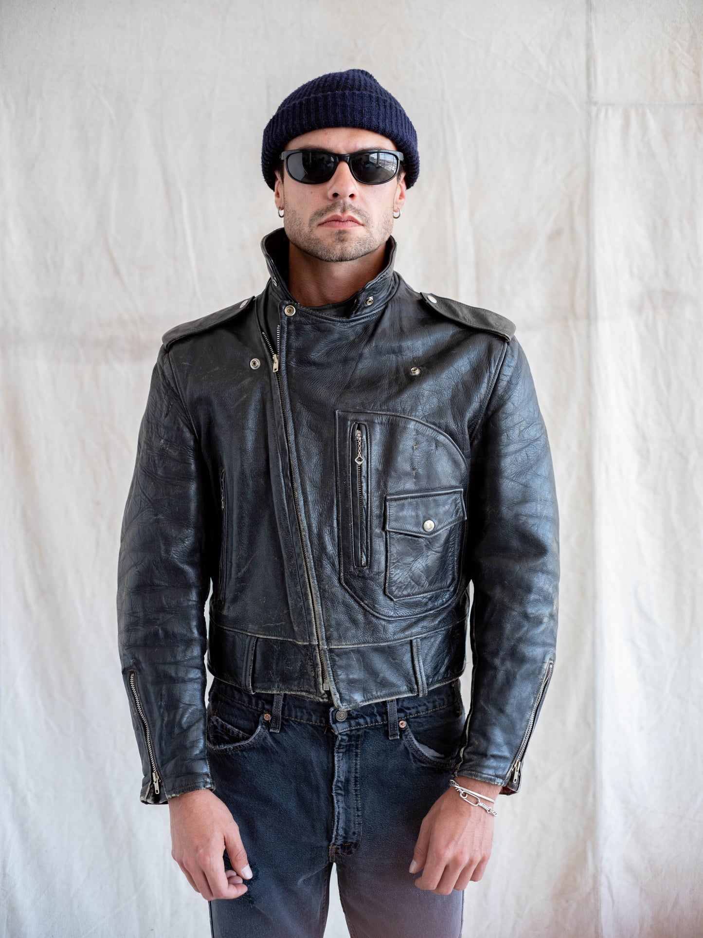 1950’s/1960’s Hercules by Sears Moto Jacket with Great Wear