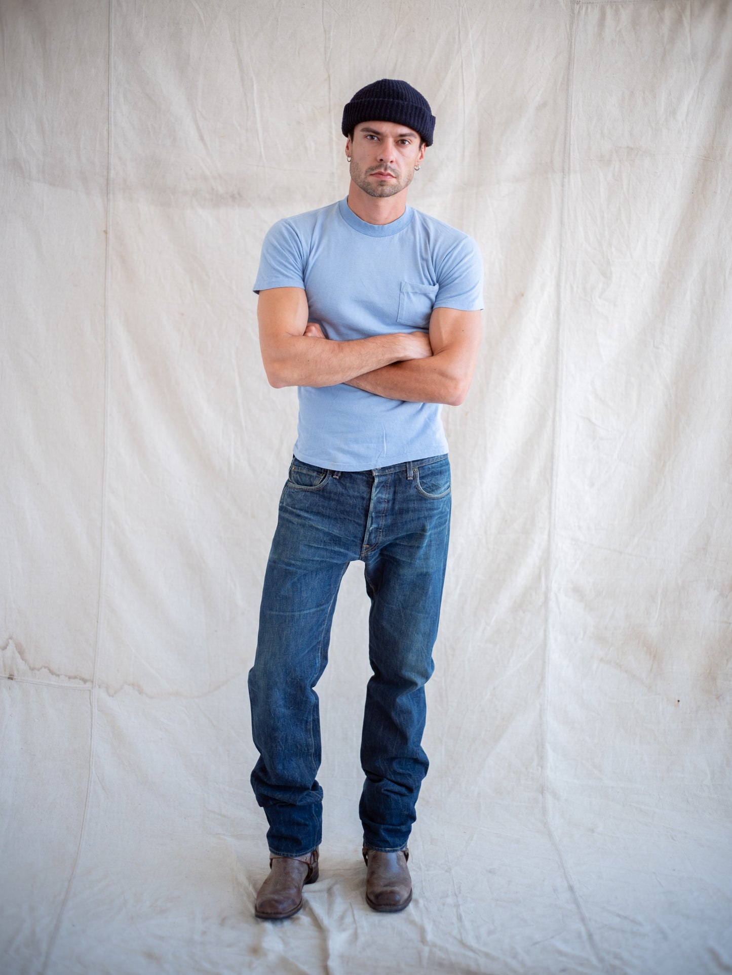 1970’s Powder Blue Pocket Tee