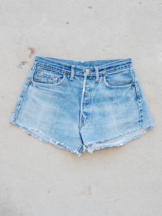 1960’s Levi’s Big E 501 Midwash Cutoff Shorts 31W
