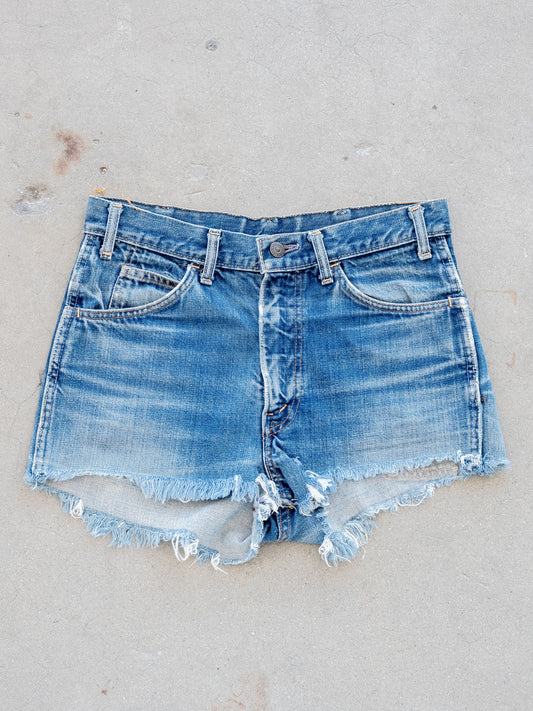 1970’s Levi’s Dark Midwash Cutoff Shorts 30W