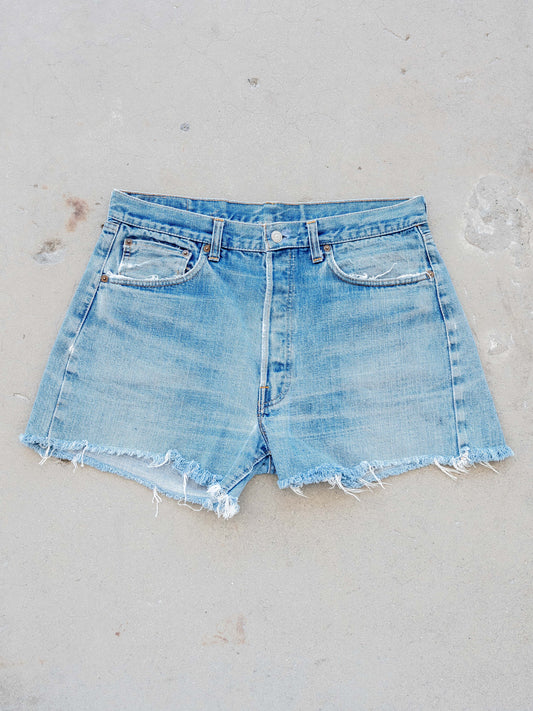 1970’s Levi’s Single Stitch Lightwash Redline 501 Cutoff Shorts 34W