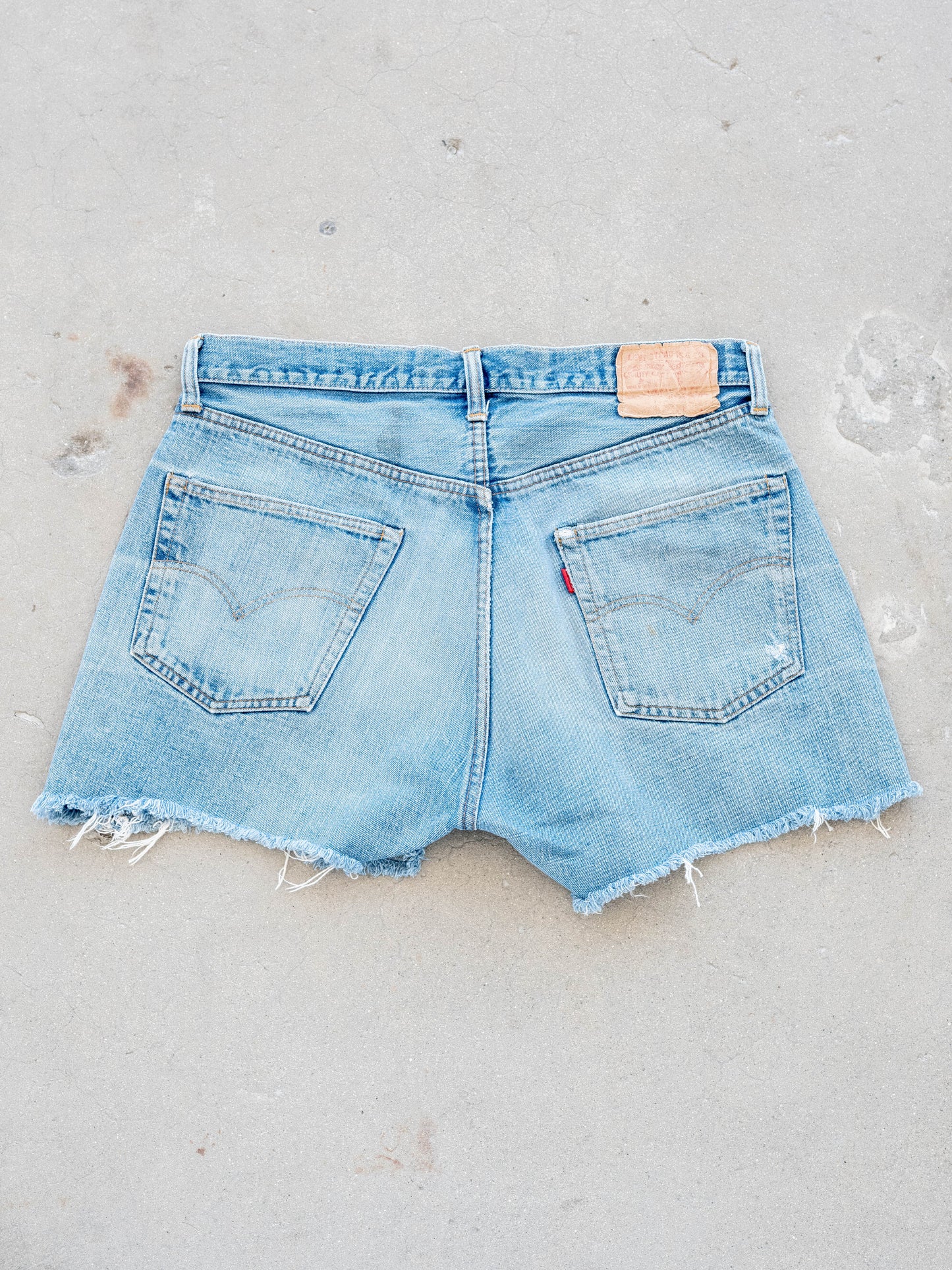 1970’s Levi’s Single Stitch Lightwash Redline 501 Cutoff Shorts 34W