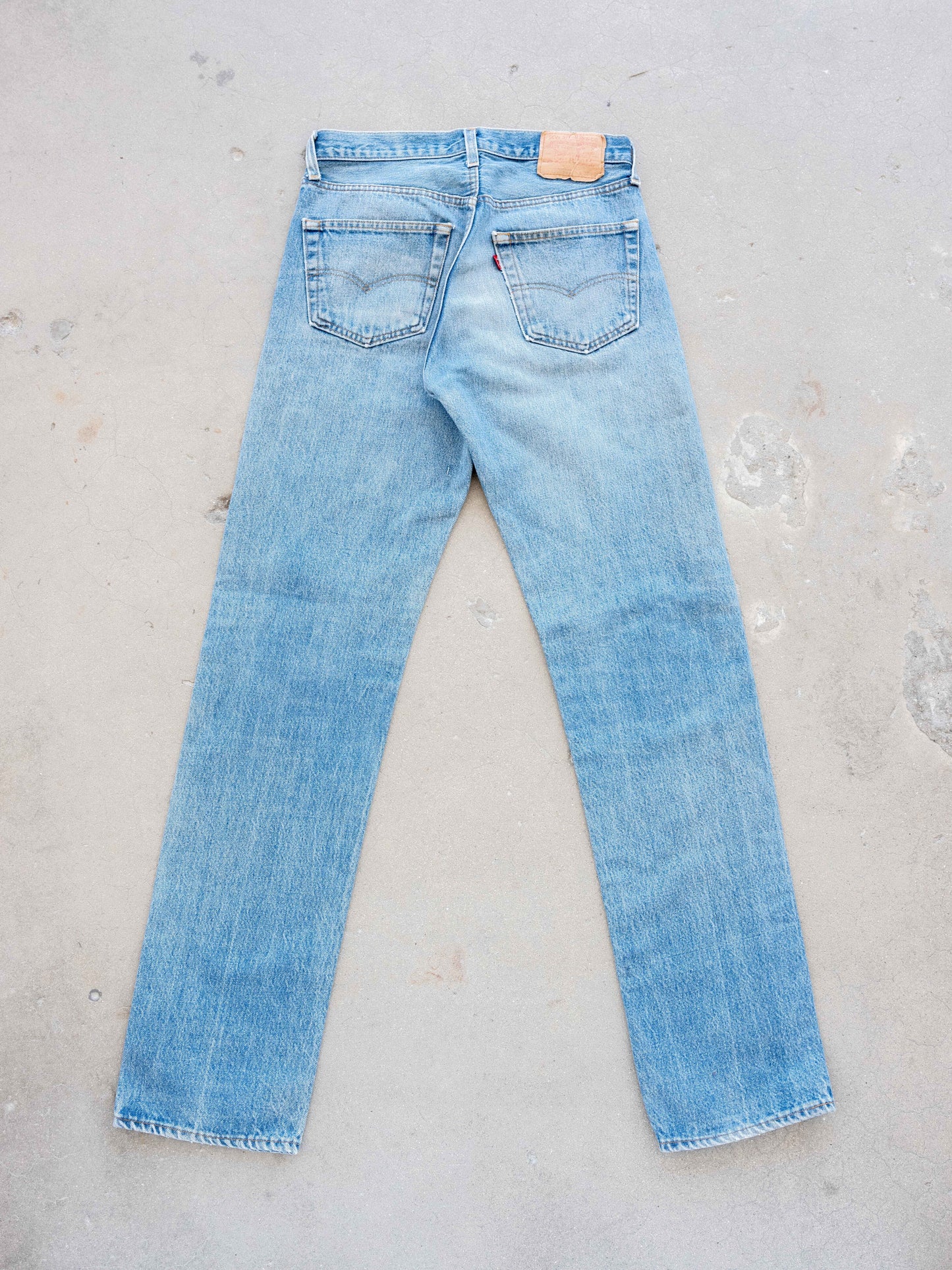 1980’s Levi’s 501 in a Midwash with Knee Rip 31W