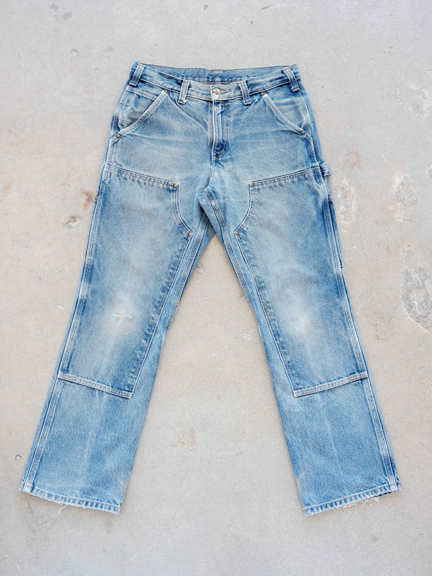 1990’s/2000’s Faded Midwash Denim Carhartt Doubleknees 33W