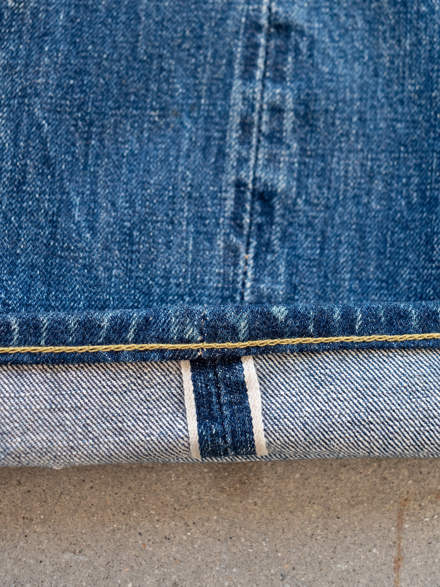 1960’s Levi’s Big E 501 in a Dark Mid with Character 32W