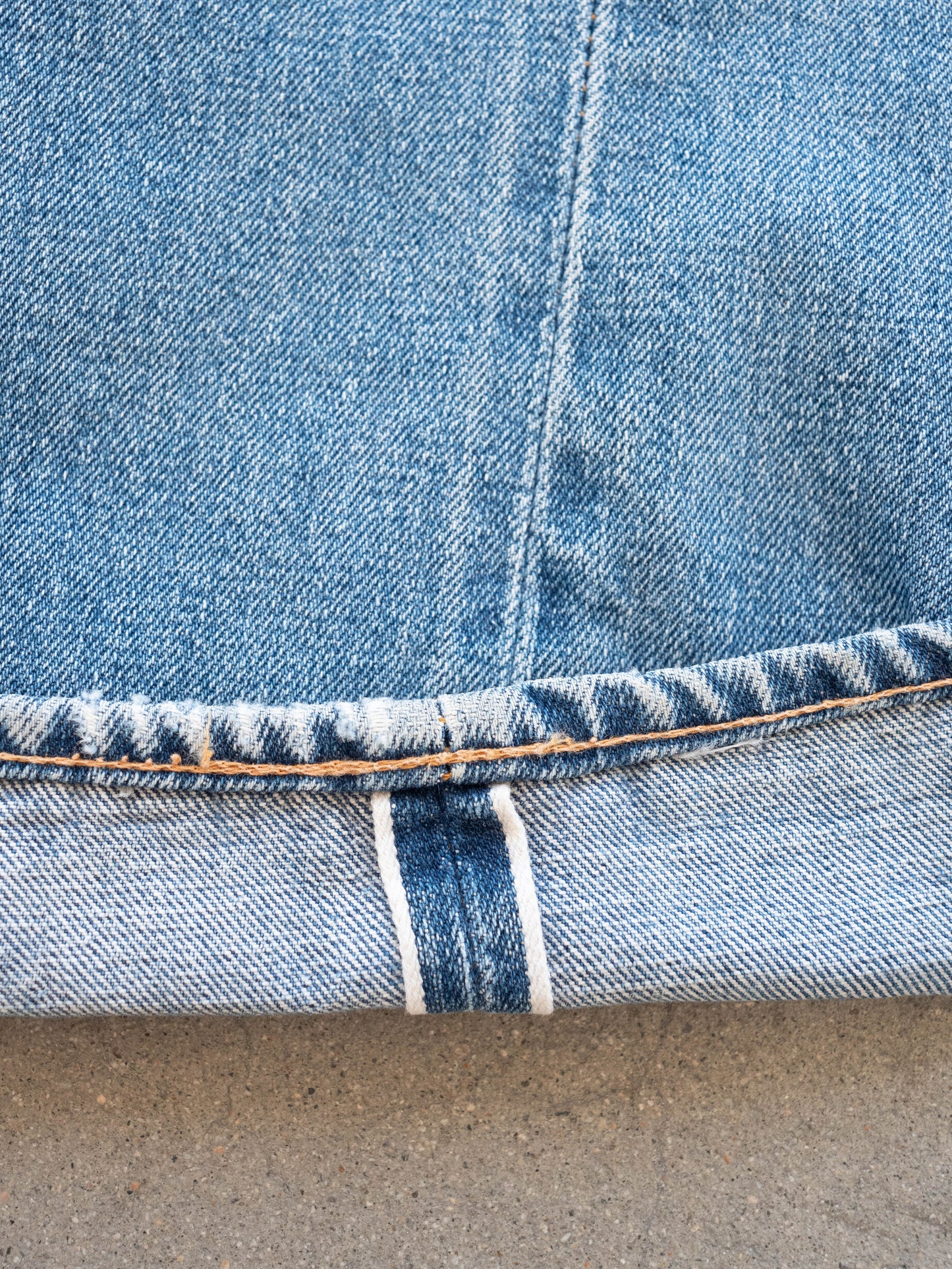 1970’s Levi’s Single Stitch Redline 501s in a Lightwash with Repairs 34W