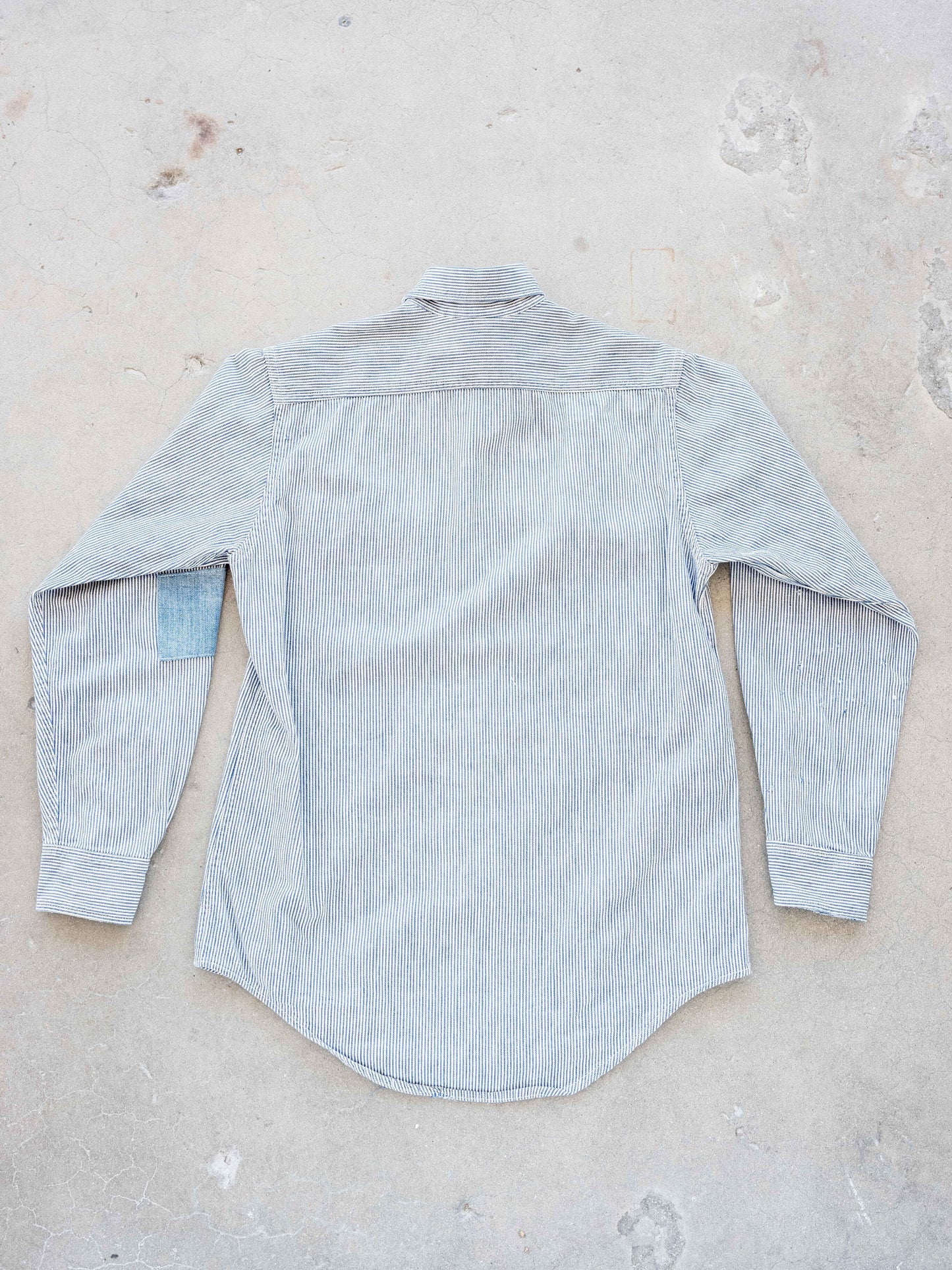 1970’s Faded Big Mac Hickory Striped Shirt with OG repair