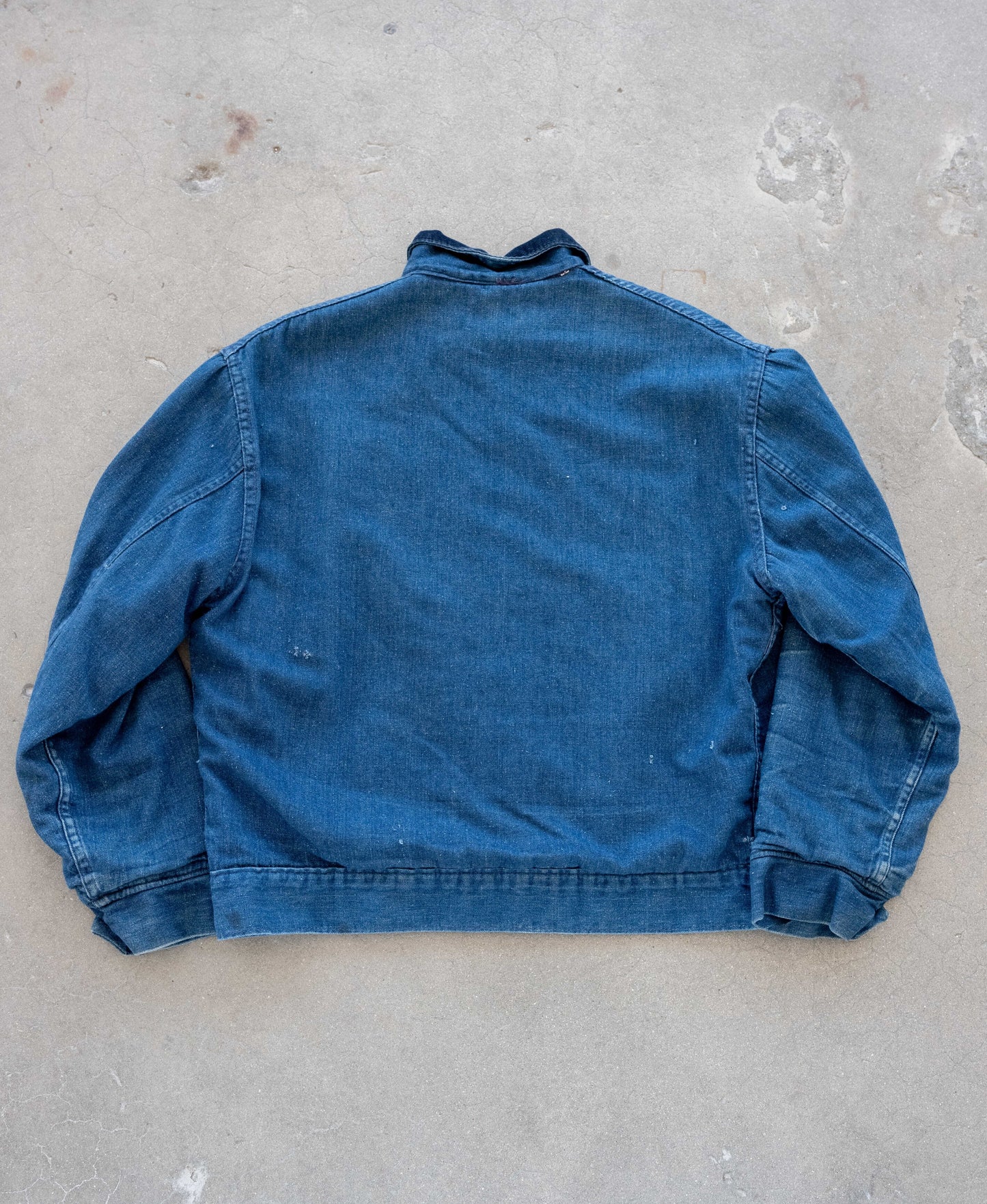 1950’s/1960’s Three Pocket Denim Jacket with Corduroy Collar and Wool Blanket Lining