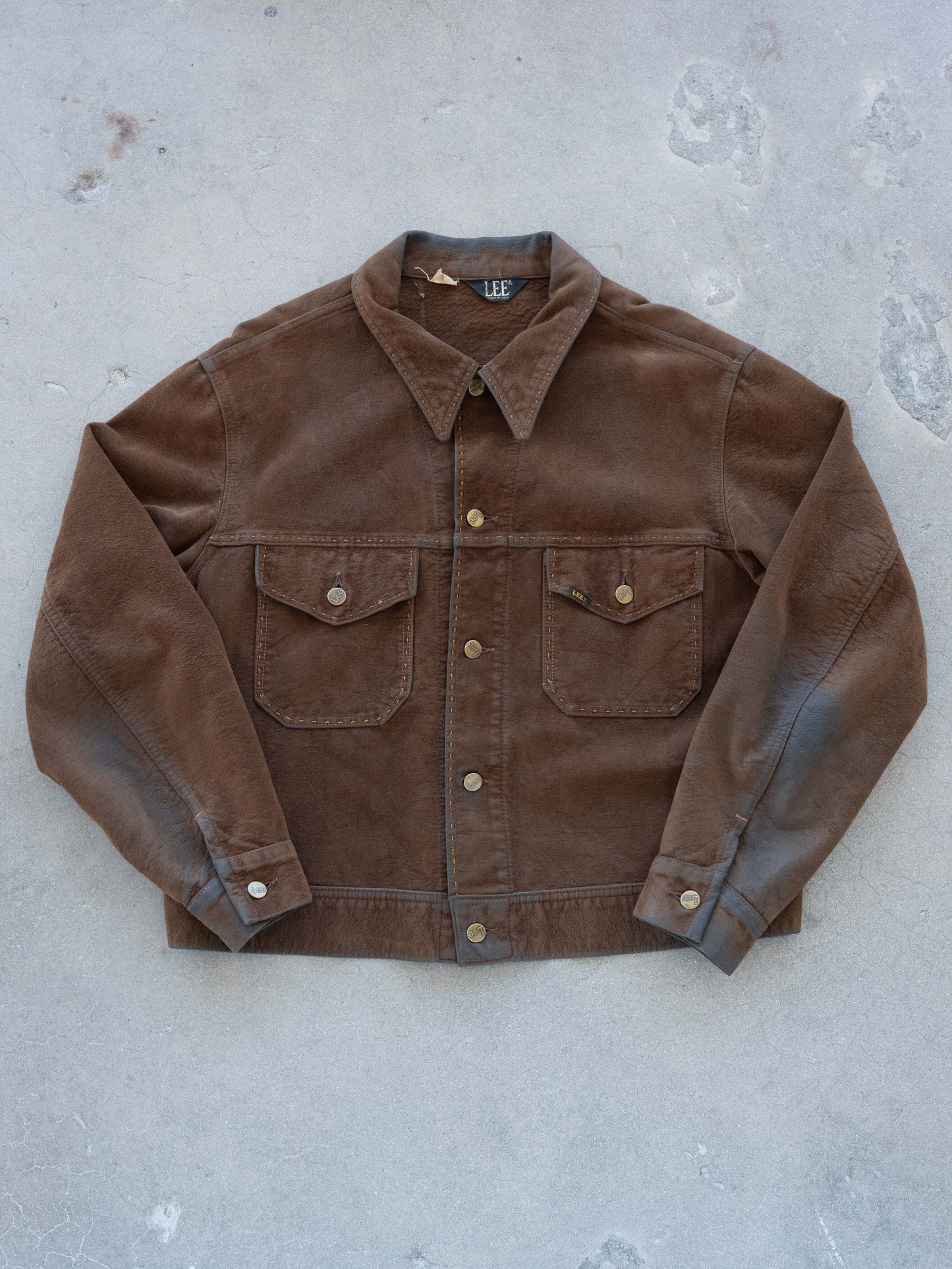 1970’s Lee Suede Two Pocket Jacket Size 48/50