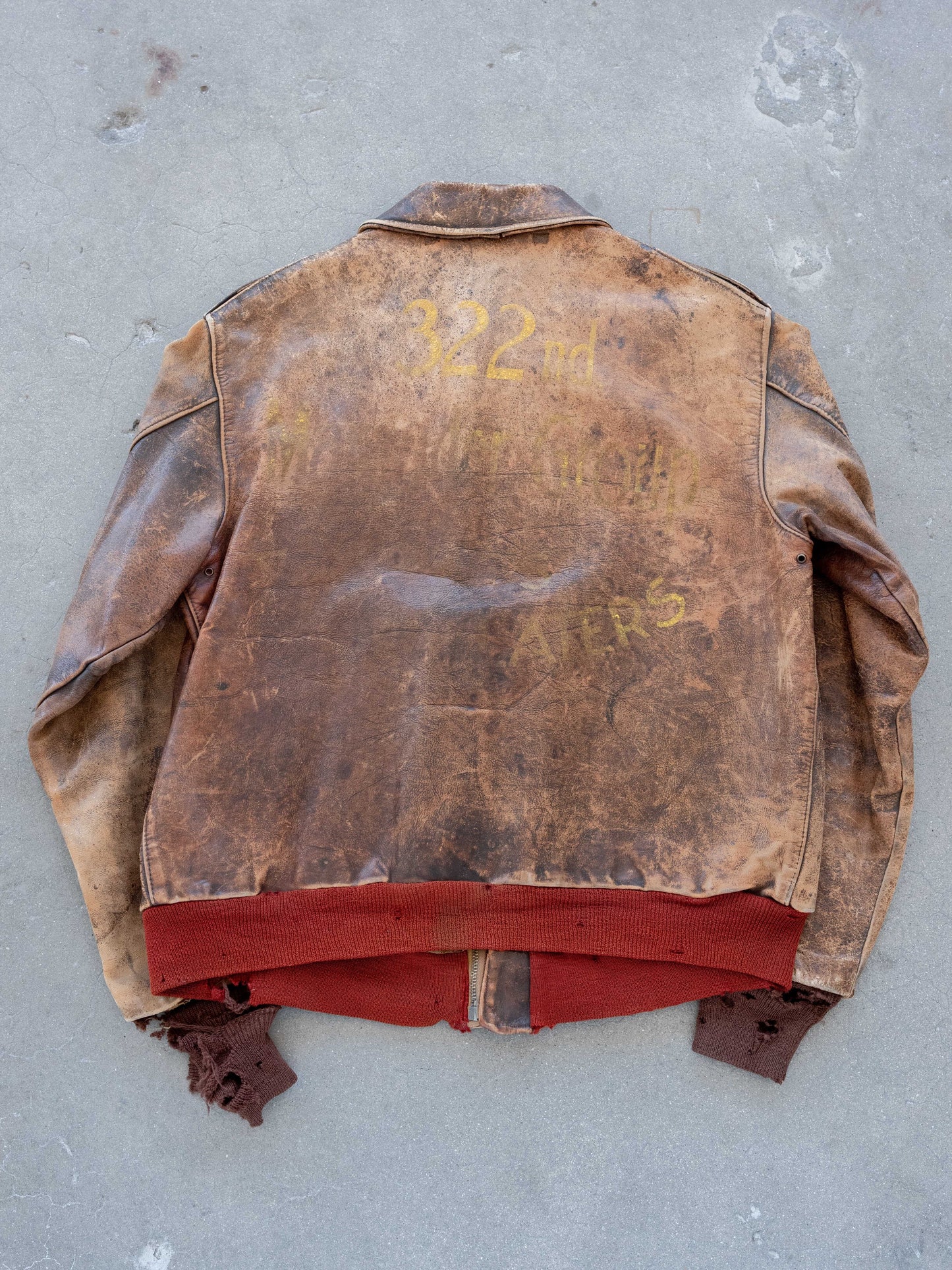 1940’s A2 Jacket with Faded Painted Back and Insane Patina