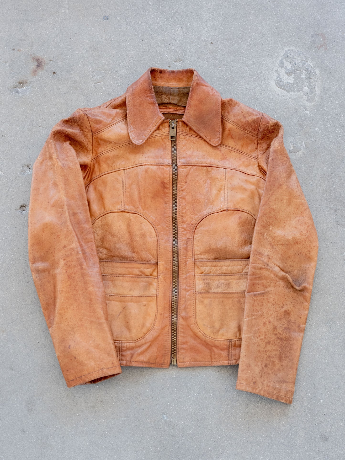 1960’s East West Musical Instruments Leather Femme Jacket with Wear