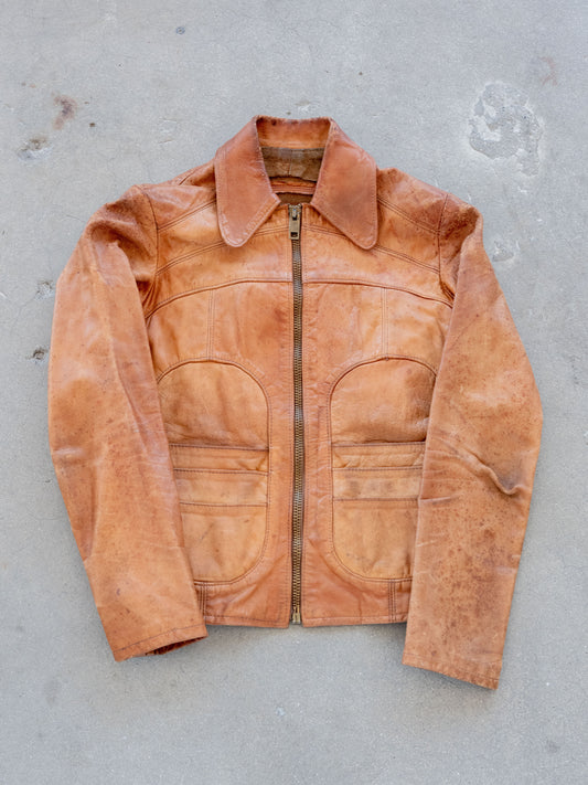 1960’s East West Musical Instruments Leather Femme Jacket with Wear