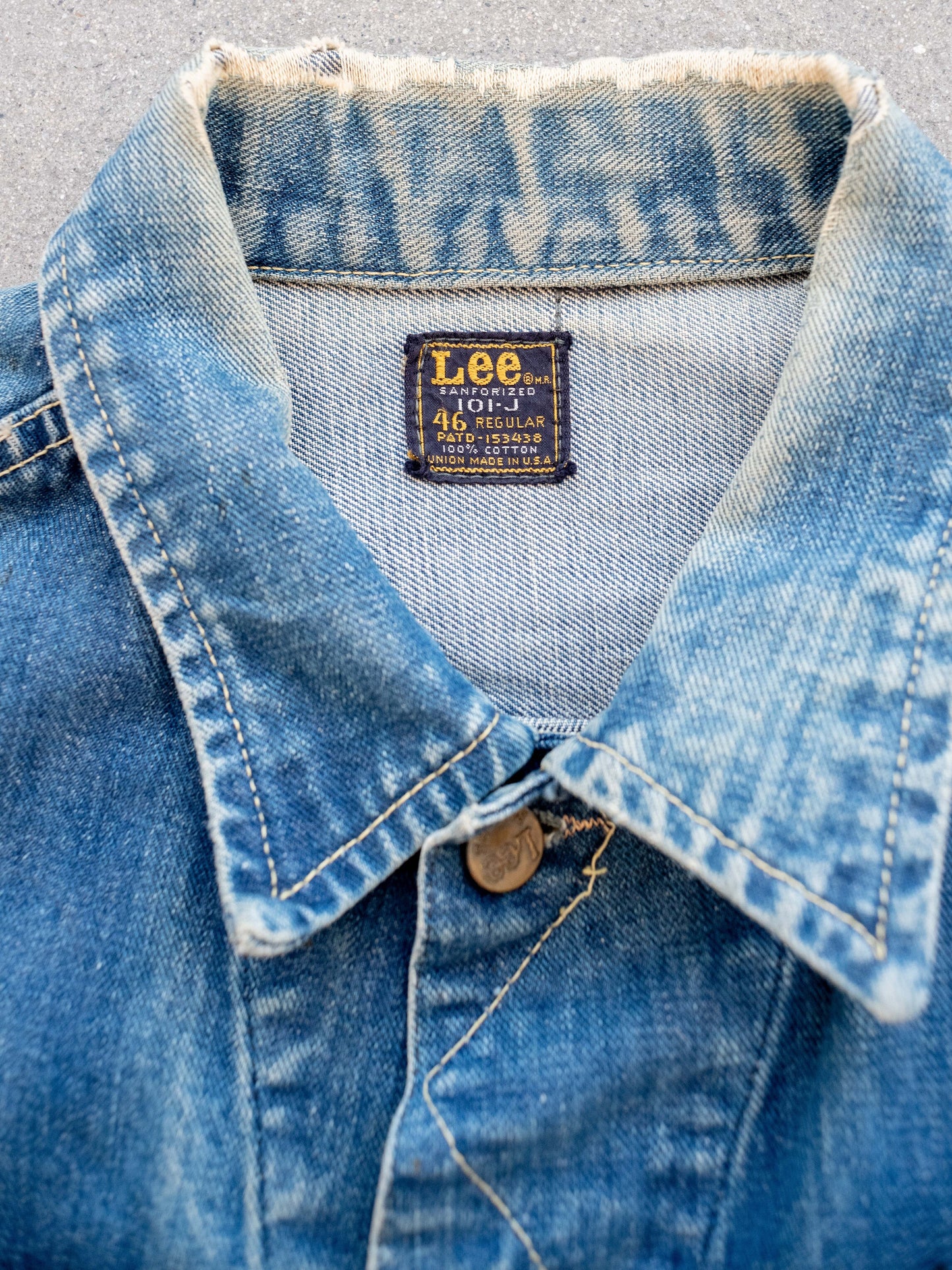 1970’s Thrashed Lee 101-J Size 46