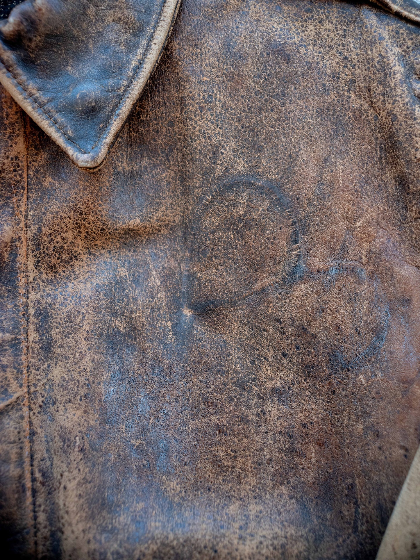 1940’s A2 Jacket with Faded Painted Back and Insane Patina