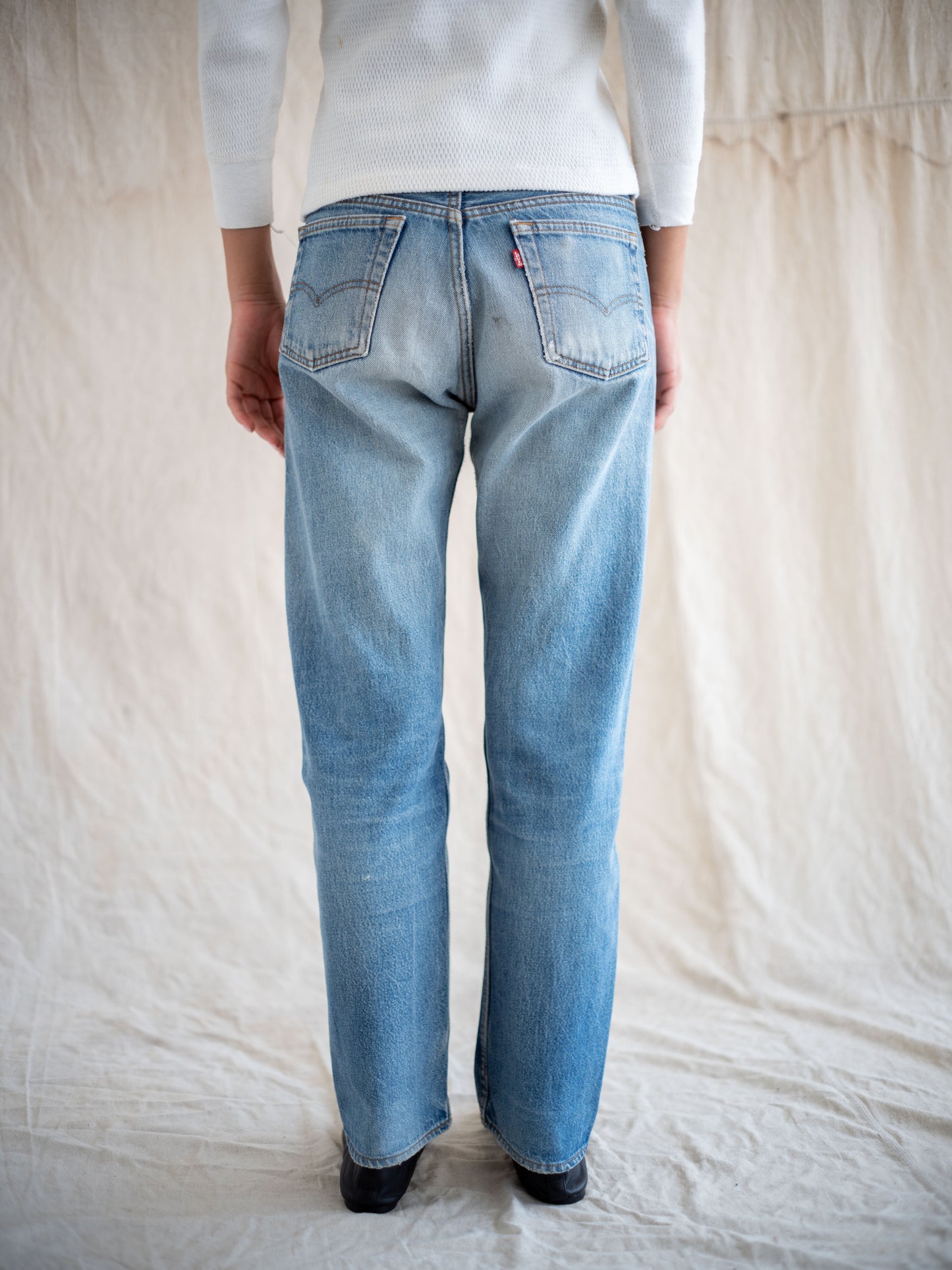 1980’s Levi’s 501 Midwash with Intense Whiskering 31W