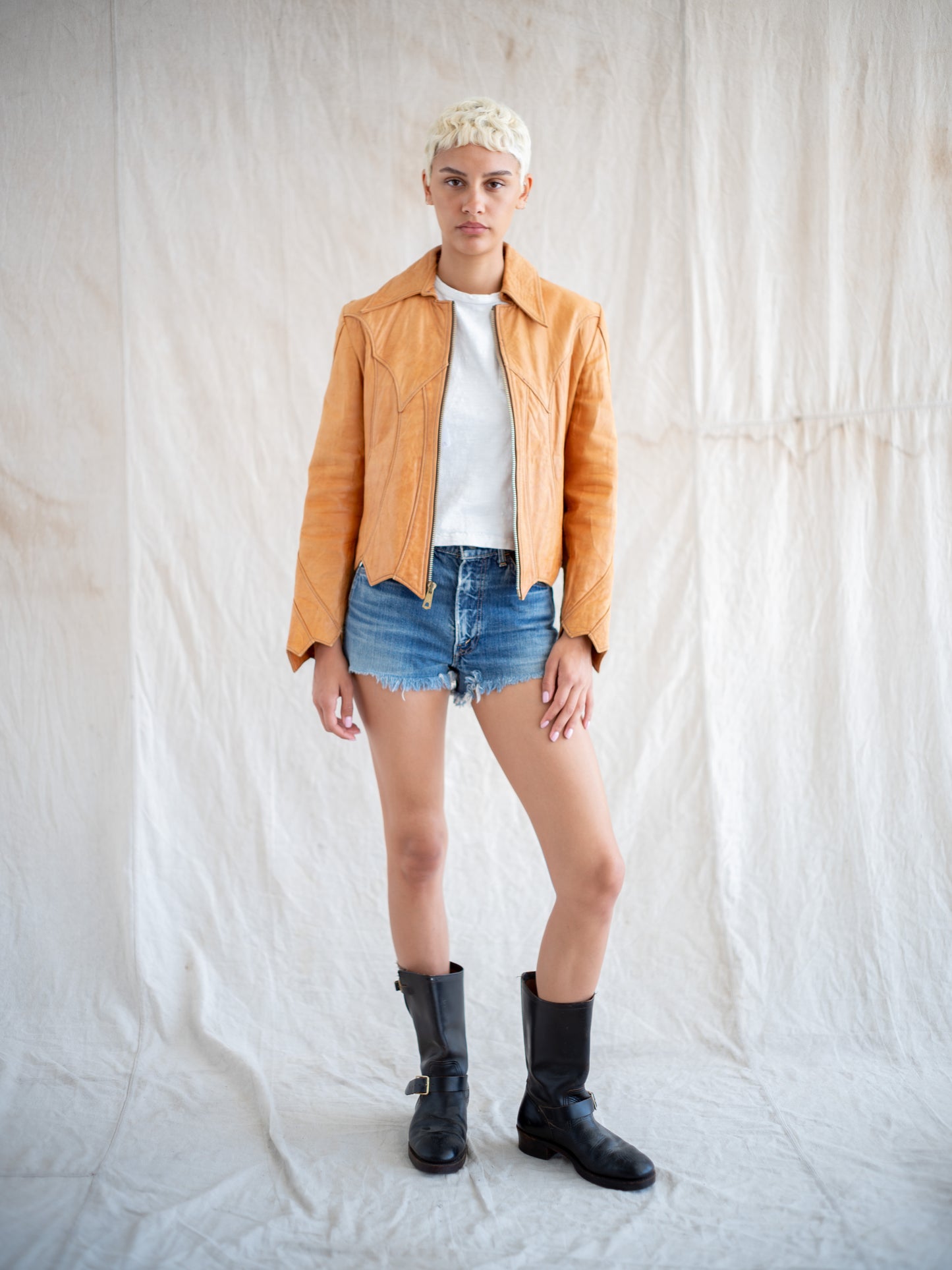 1960’s East West Musical Instruments Leather Femme Jacket