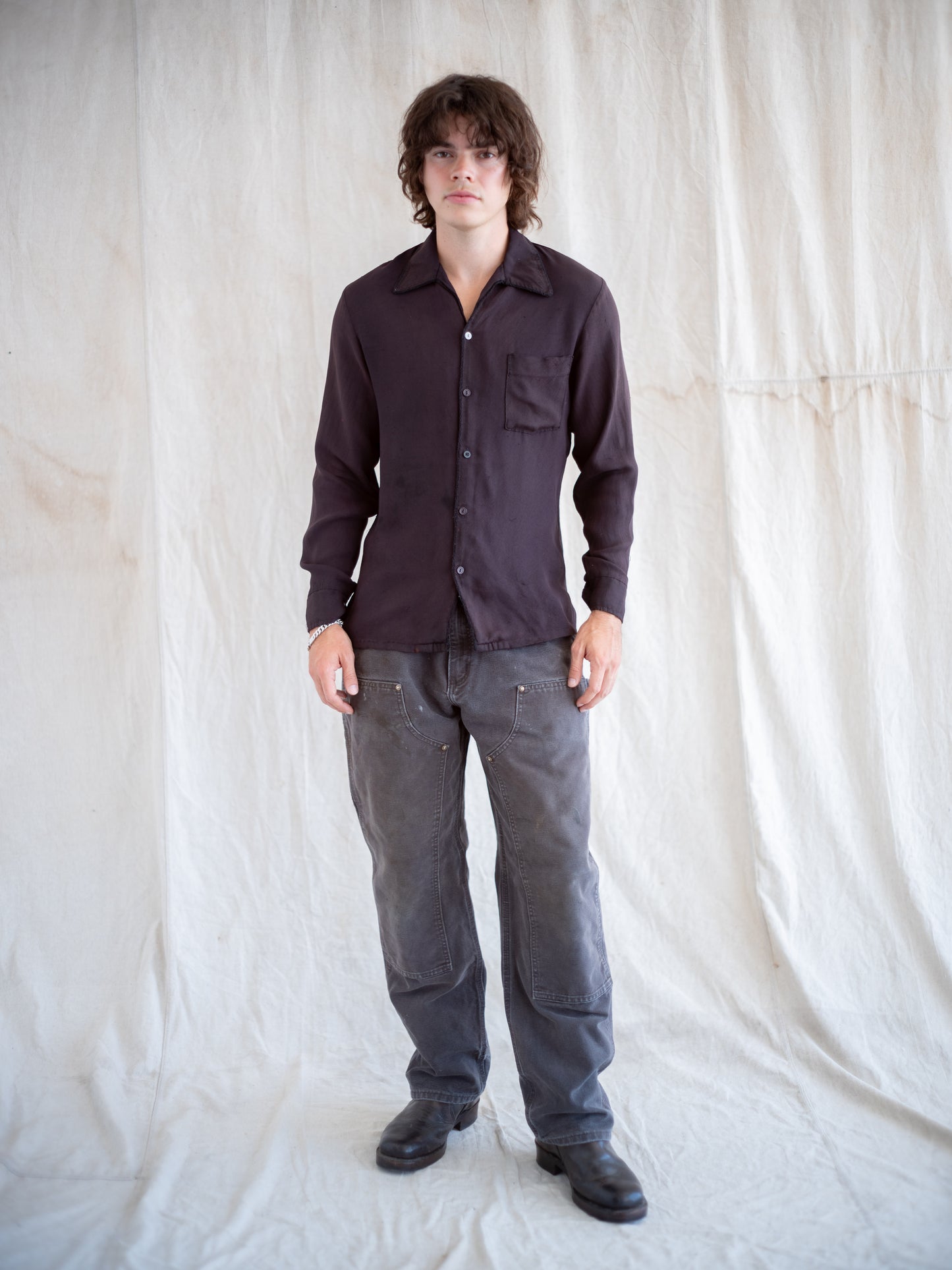 2000’s Faded Black Carhartt Double Knees 34W