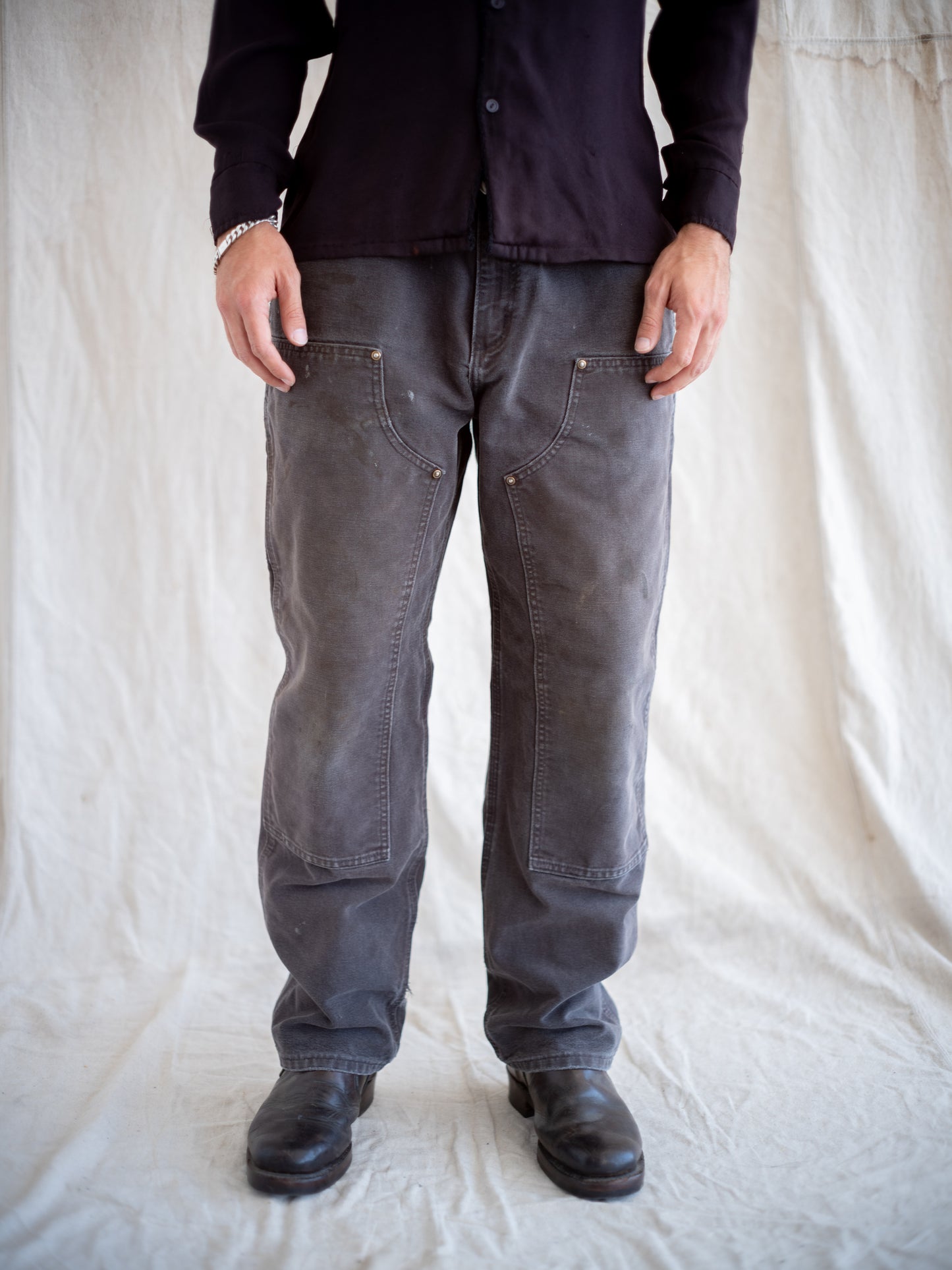 2000’s Faded Black Carhartt Double Knees 34W