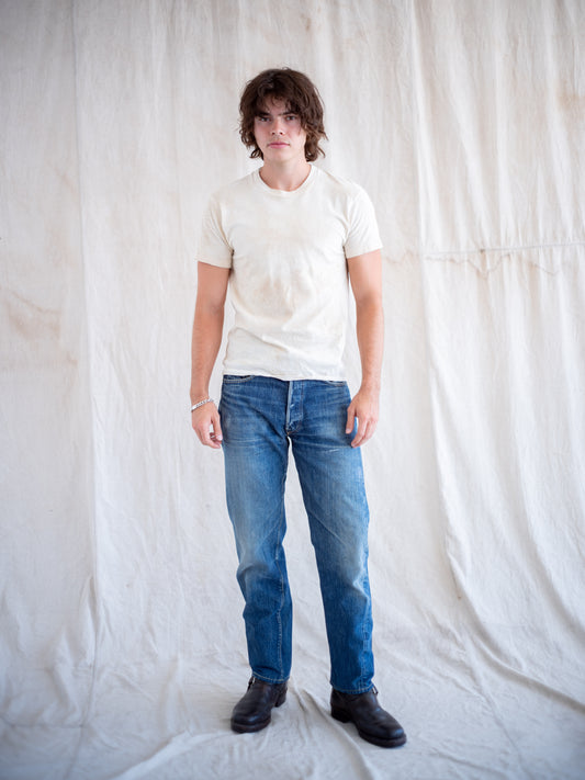 1960’s Levi’s Big E 501 in a Dark Mid with Character 32W