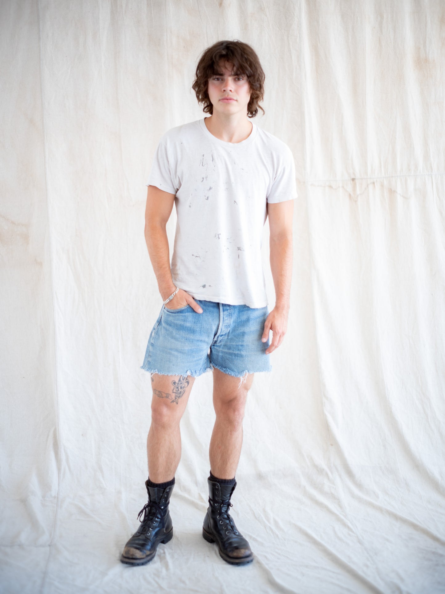 1970’s Levi’s Single Stitch Lightwash Redline 501 Cutoff Shorts 34W