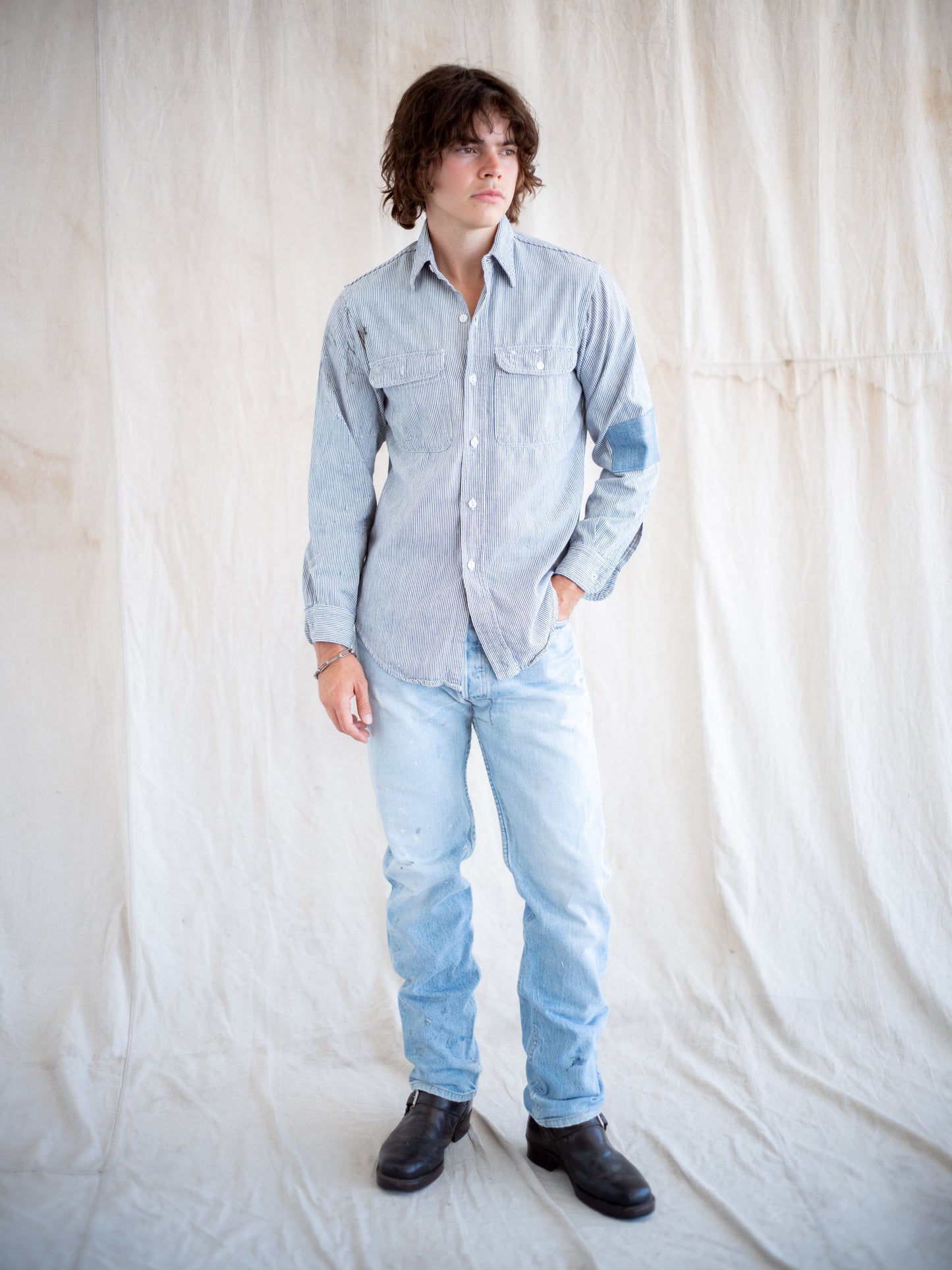 1980’s/1990’s Levi’s 501 Lightwash Painter Style 33W