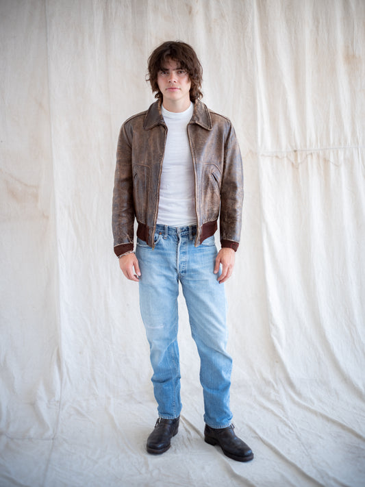 1970’s Levi’s Single Stitch Redline 501s in a Lightwash with Repairs 34W