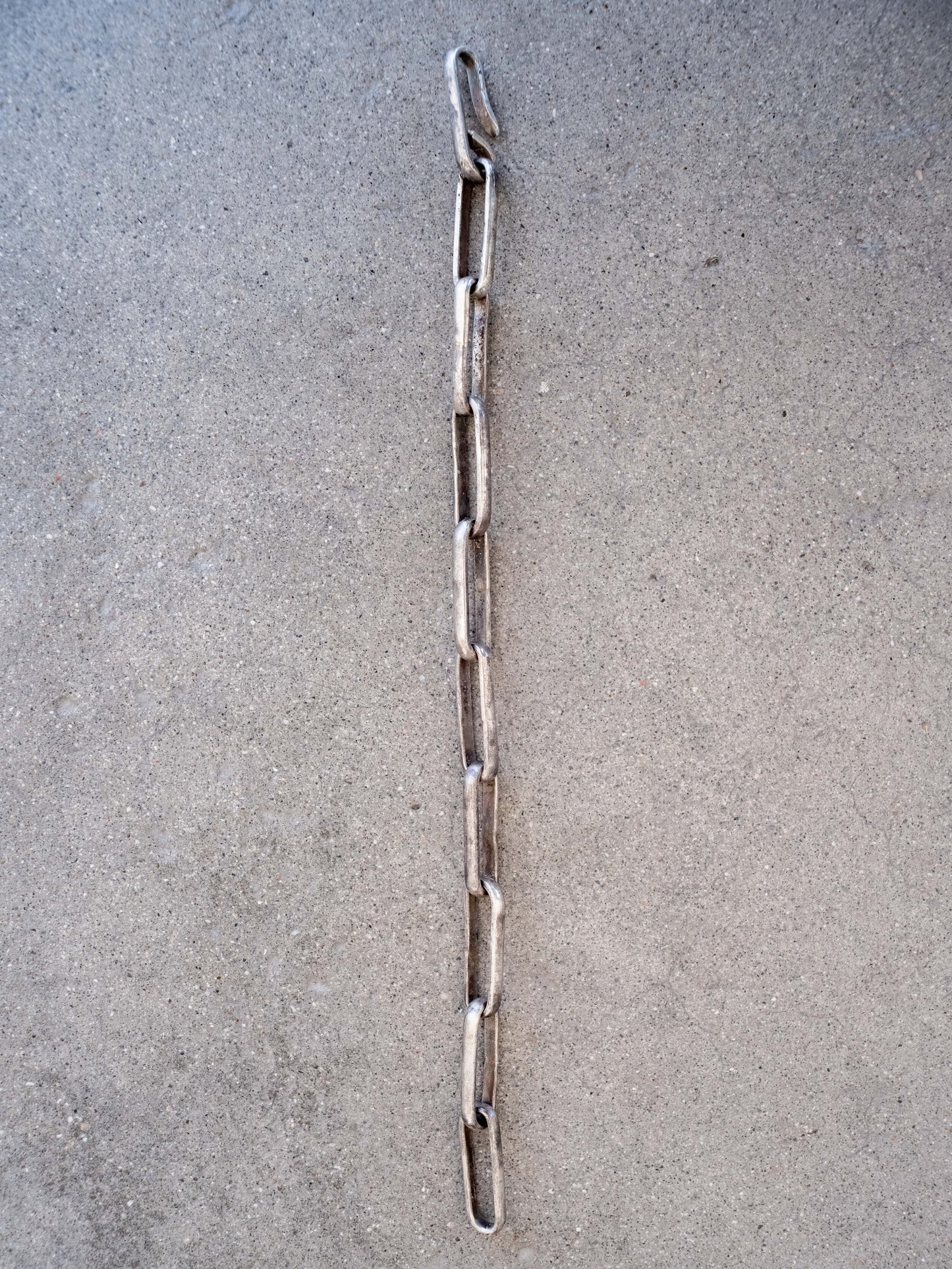 Sterling Silver Paper Clip Style Bracelet