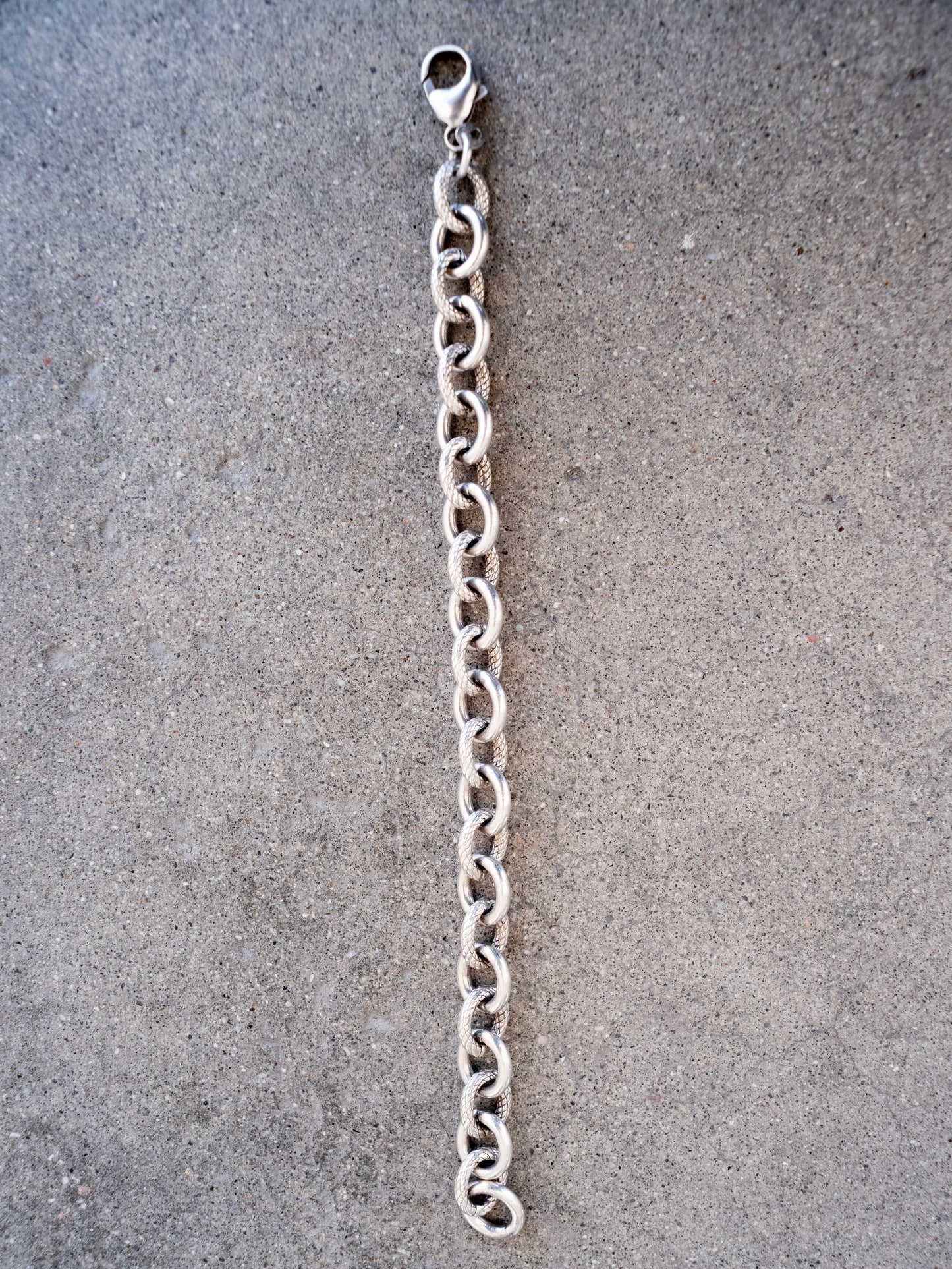 1970's/1980's Sterling Silver Oval Link Bracelet