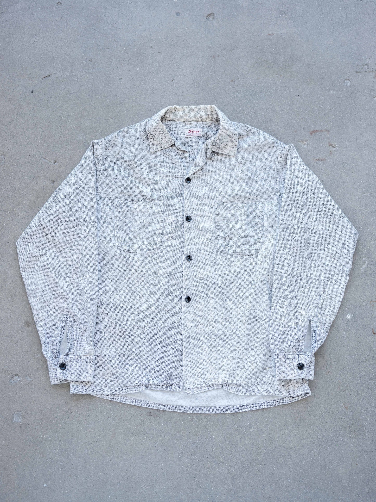 1950’s Rockabilly “Snakeskin” Loop Collar Shirt