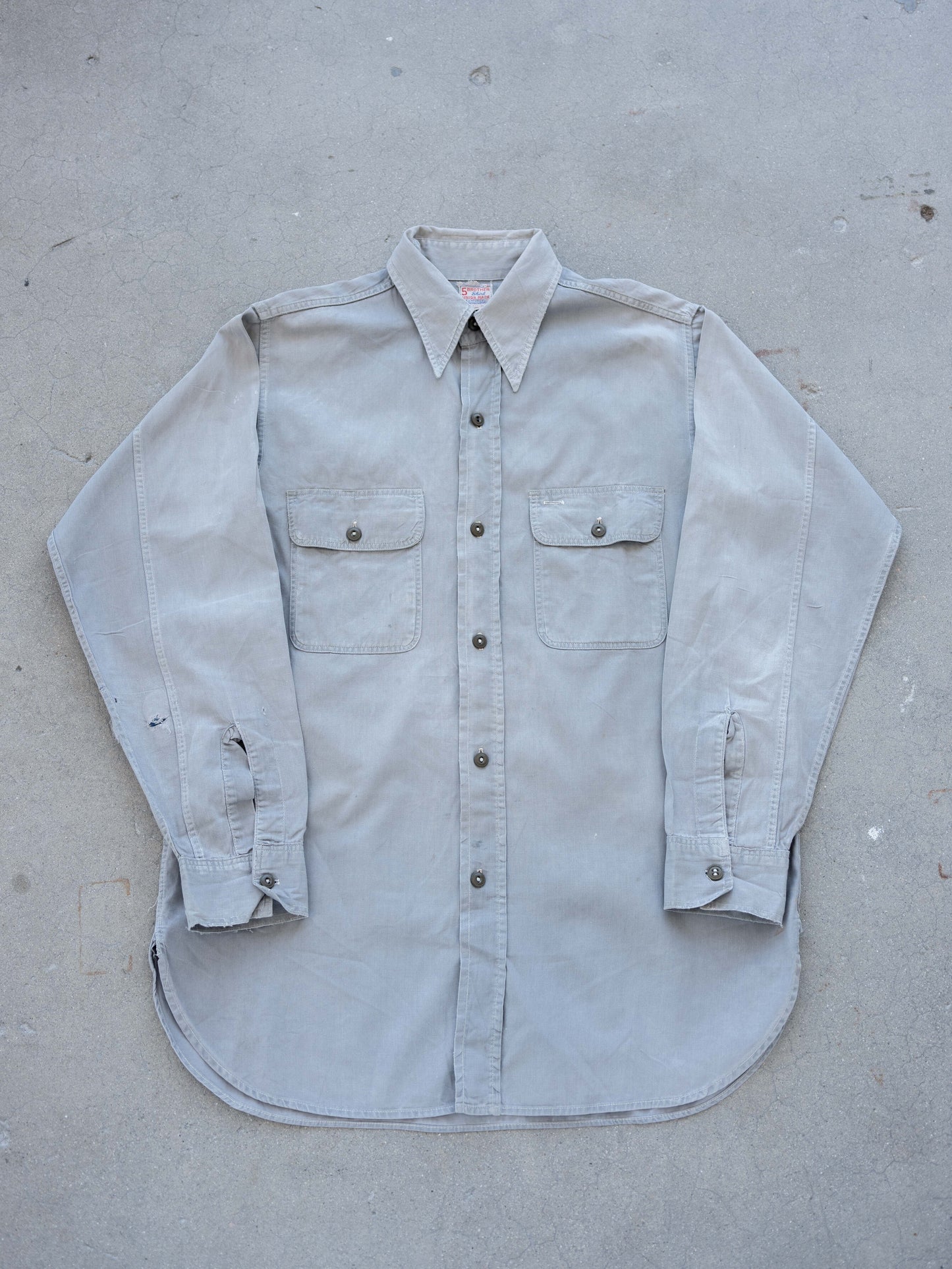 1950’s 5 Brother Grey All Cotton Workshirt