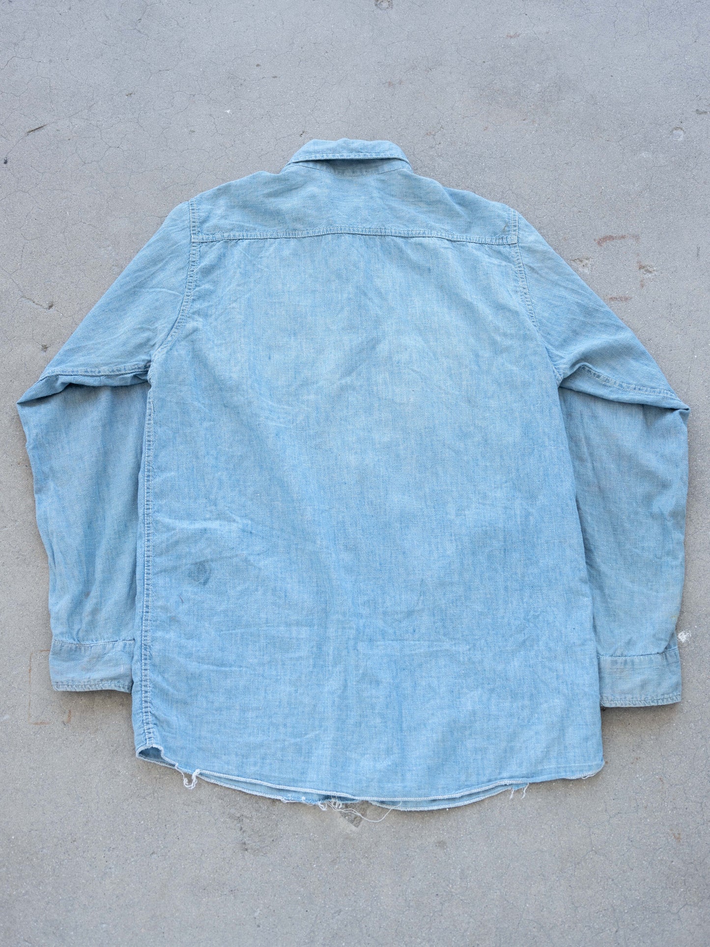 1960’s “Pure” Chambray Work Shirt with Character