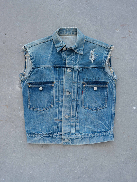 1950’s Punk/Grunge 507xx with Cut Sleeves and Flaps