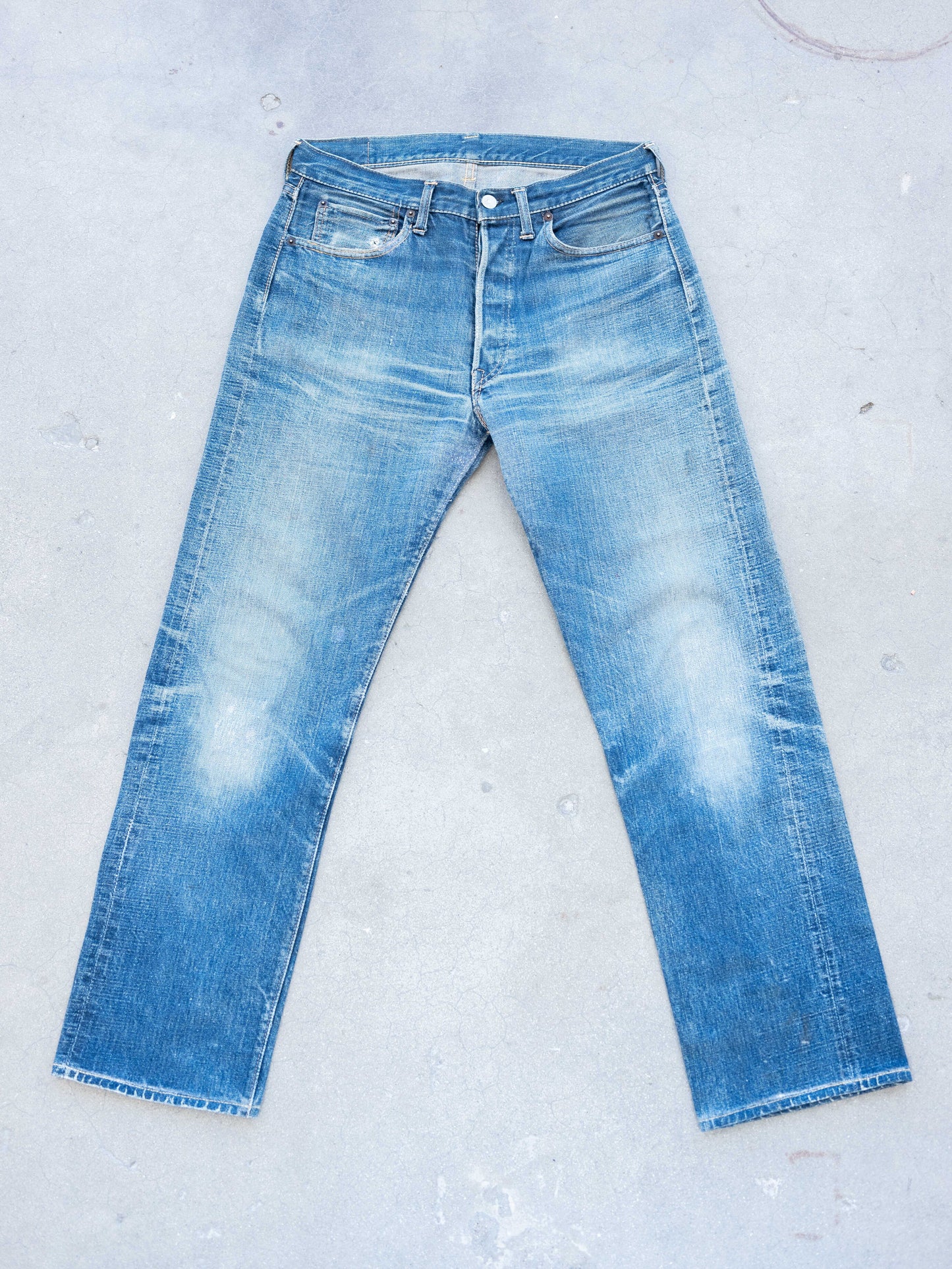 1960’s Levi’s Big E 501XX with Whiskering in Midwash 33W