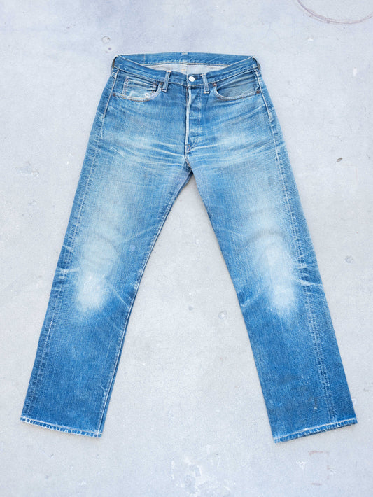 1960’s Levi’s Big E 501XX with Whiskering in Midwash 33W