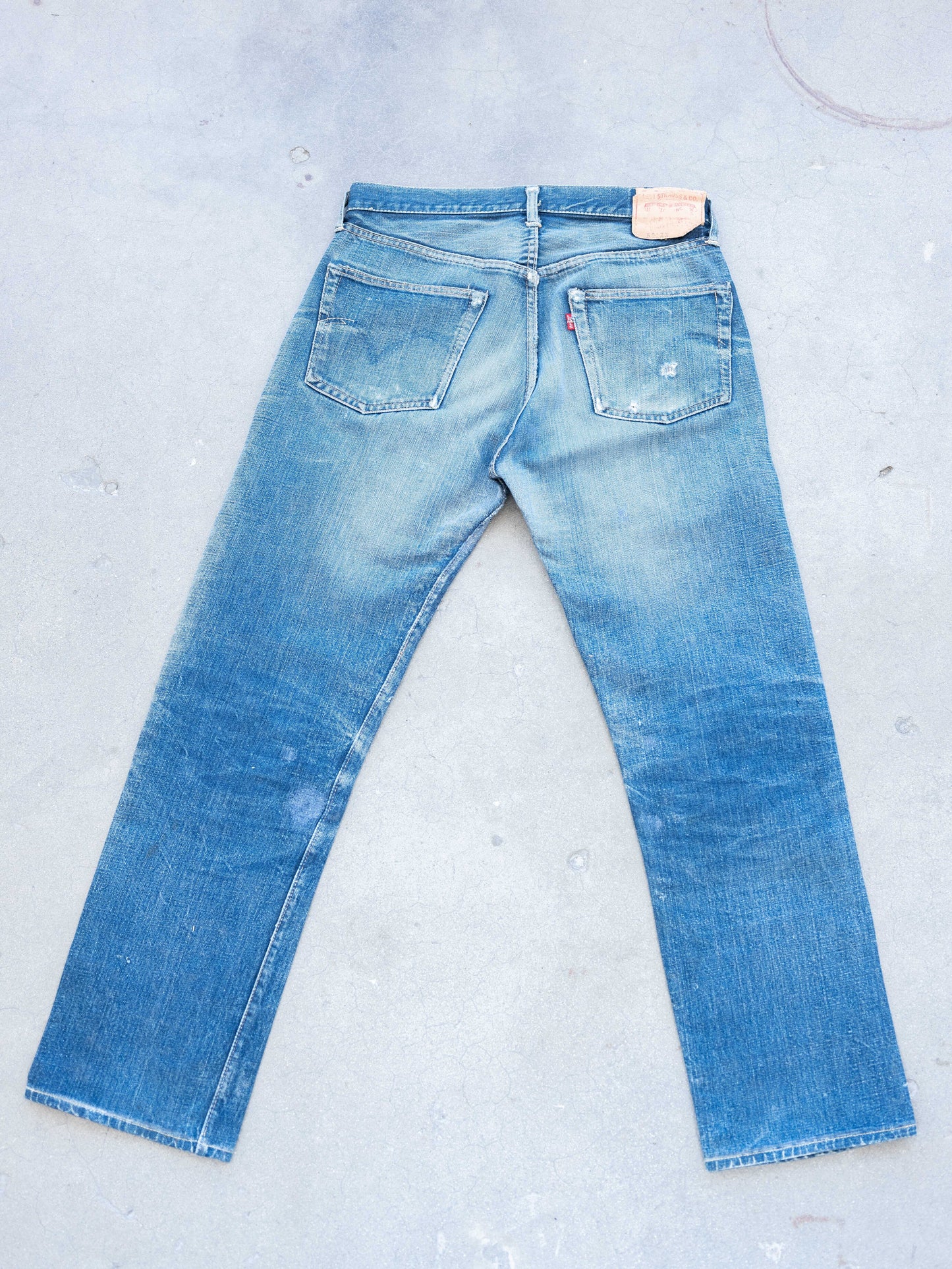 1960’s Levi’s Big E 501XX with Whiskering in Midwash 33W