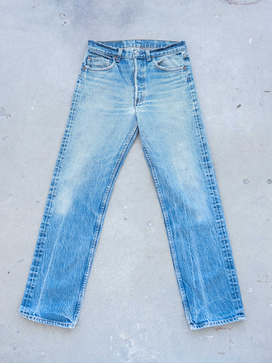 1980’s Levi’s 501s with Character and Whiskering 30W