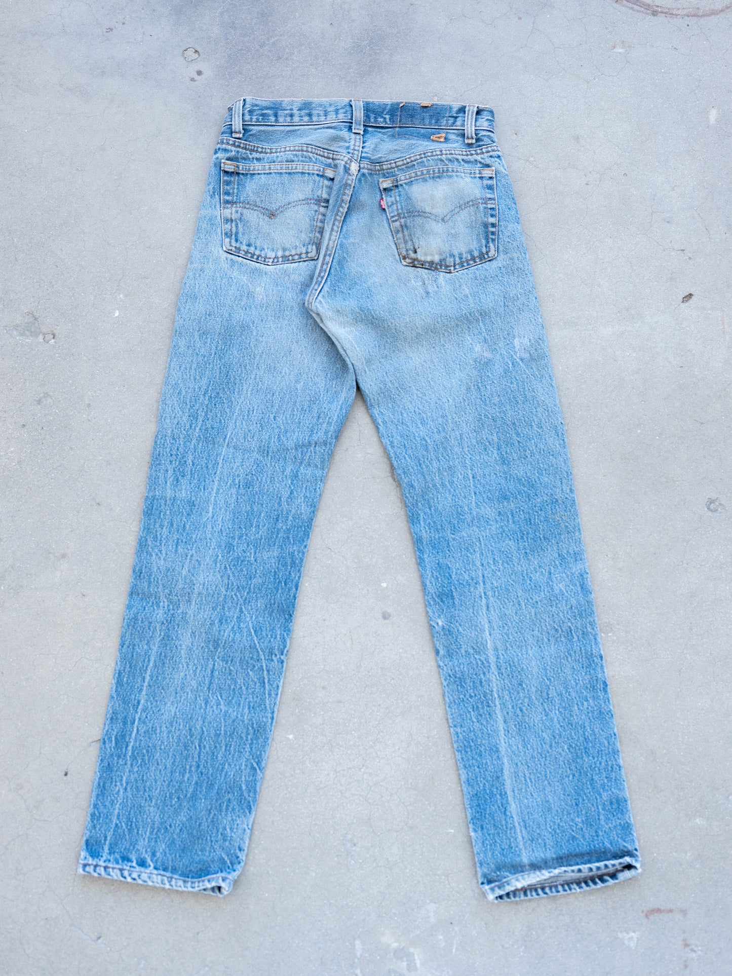 1980’s Levi’s 501s with Character and Whiskering 30W