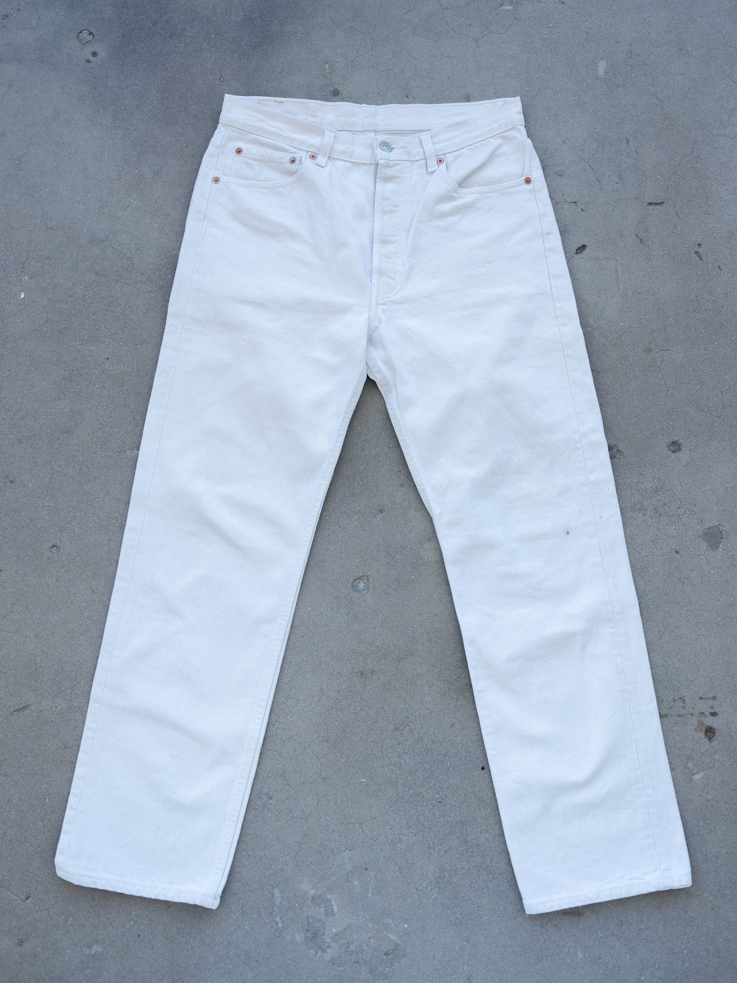 1990’s Levi’s White 501s Super Clean 33W