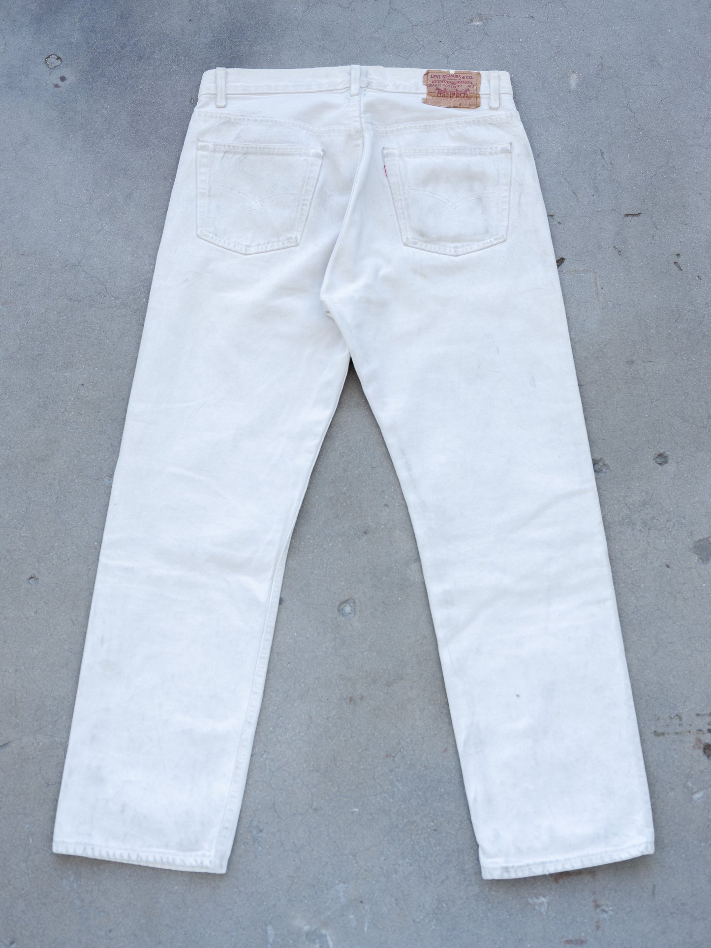 1980’s Levi’s White 501s with Subtle Character 34W