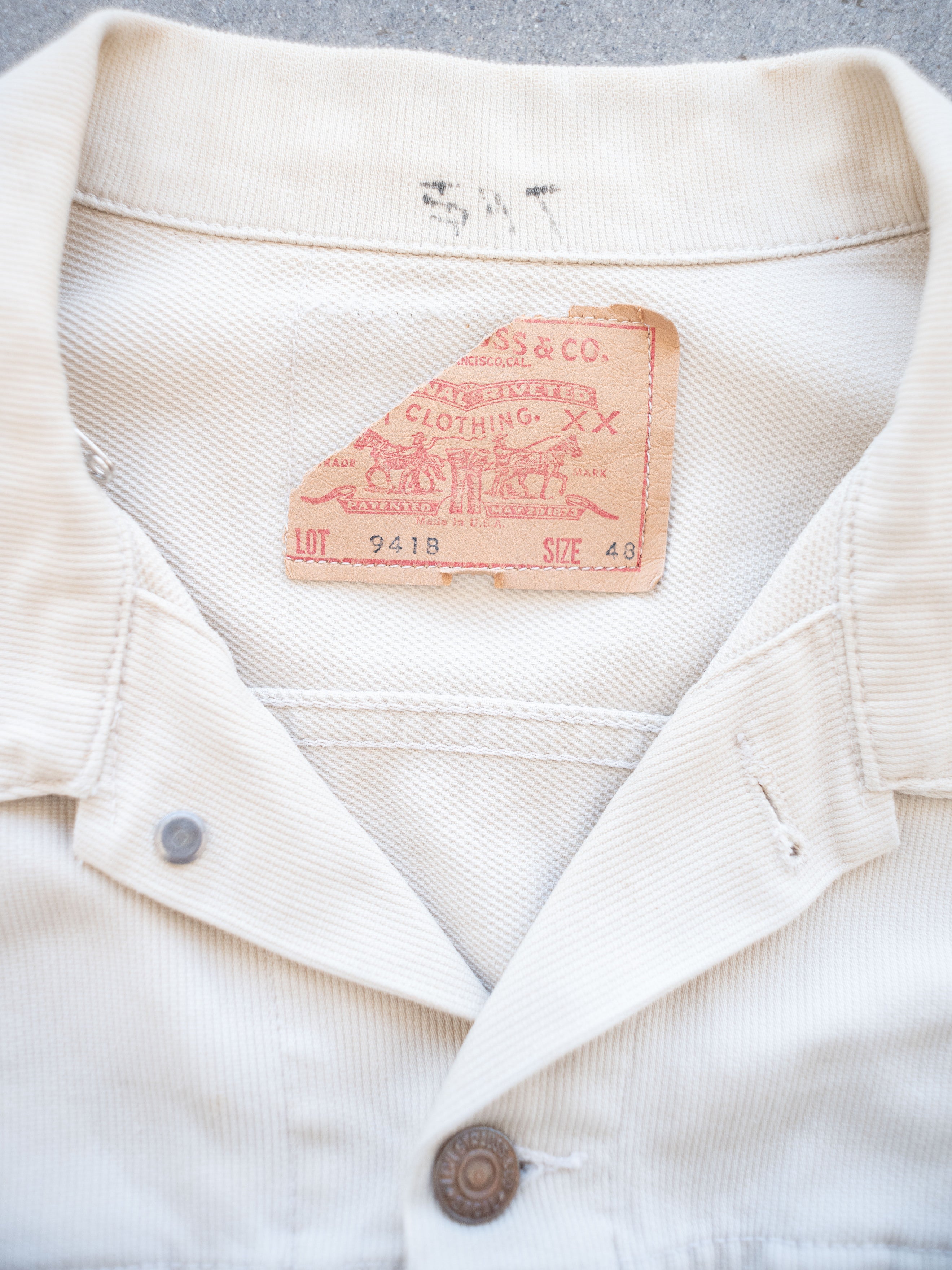 1960's Levi's Pique 941B Big E Type 3 Big Size – Denim Doctors