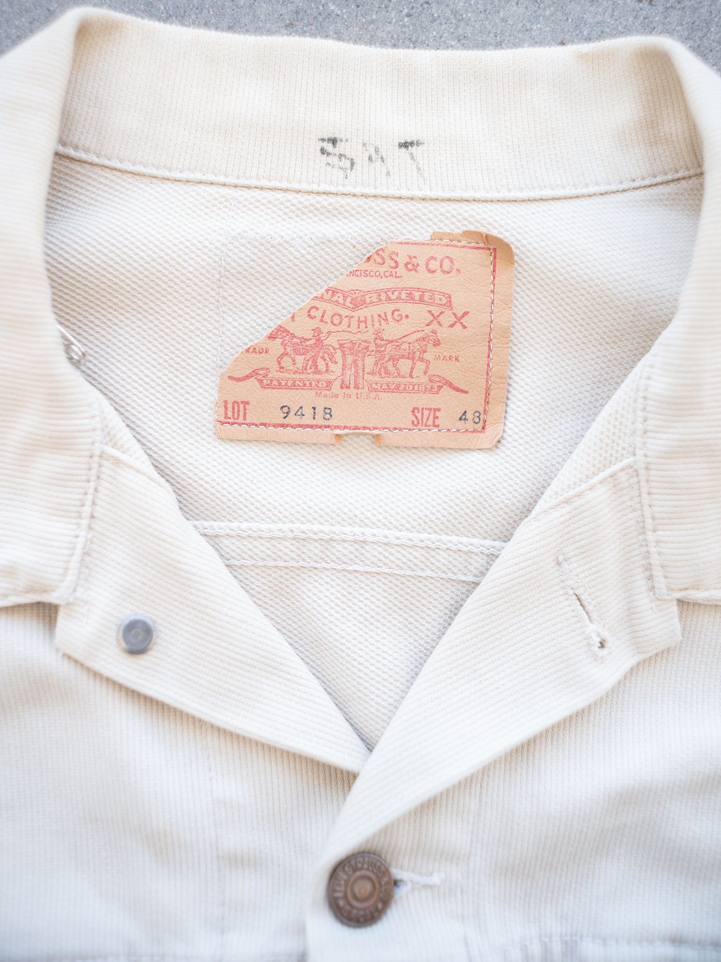 1960’s Levi’s Pique 941B Big E Type 3 Big Size