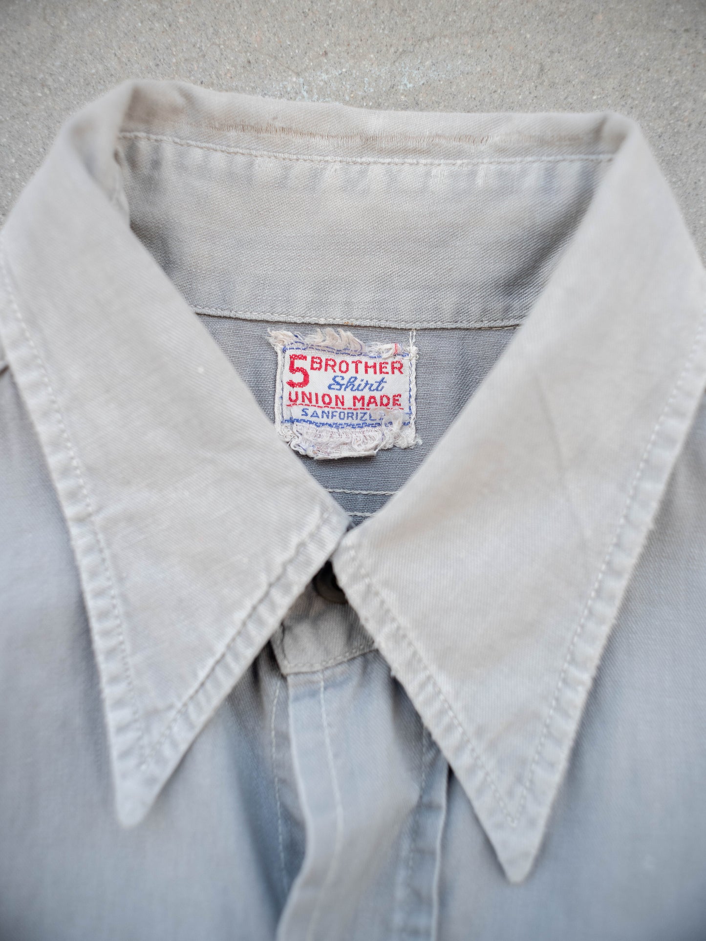 1950’s 5 Brother Grey All Cotton Workshirt