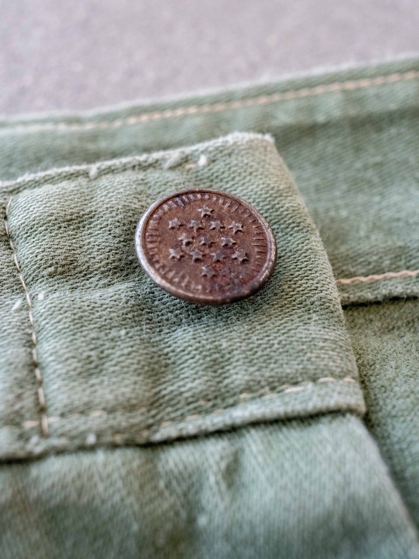 1950’s 13 Star and Donut Button US Military Pants 31W