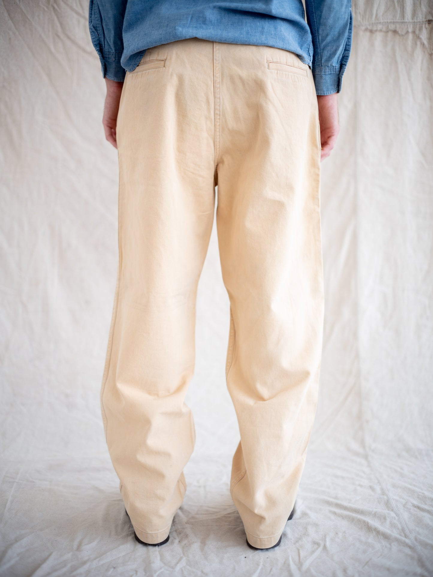 1940’s/1950’s Buttonfly Cream Wideleg Chinos 37W