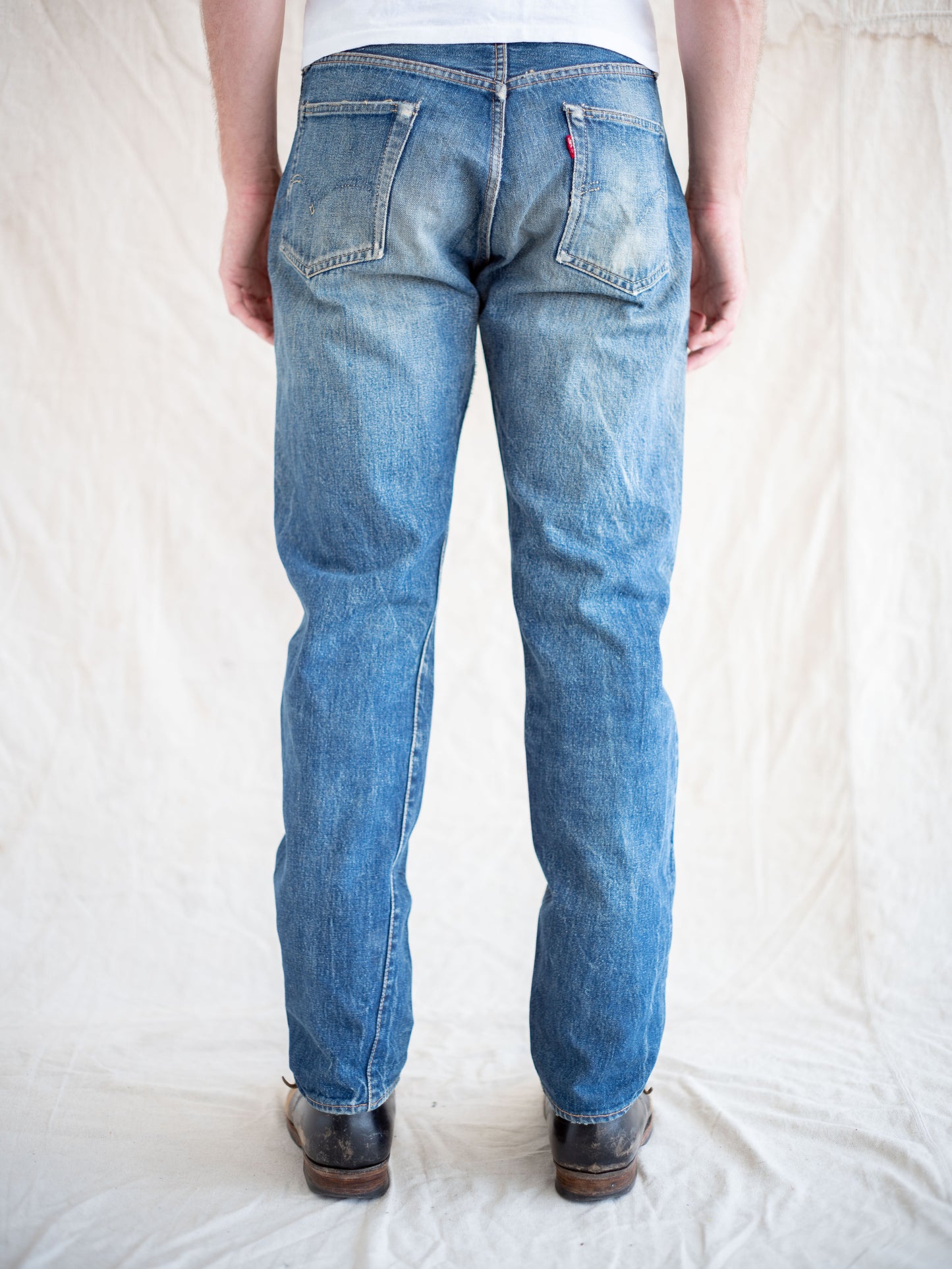 1960's Levi's 501zXX Hidden Rivets in a True Midwash with Character 33W