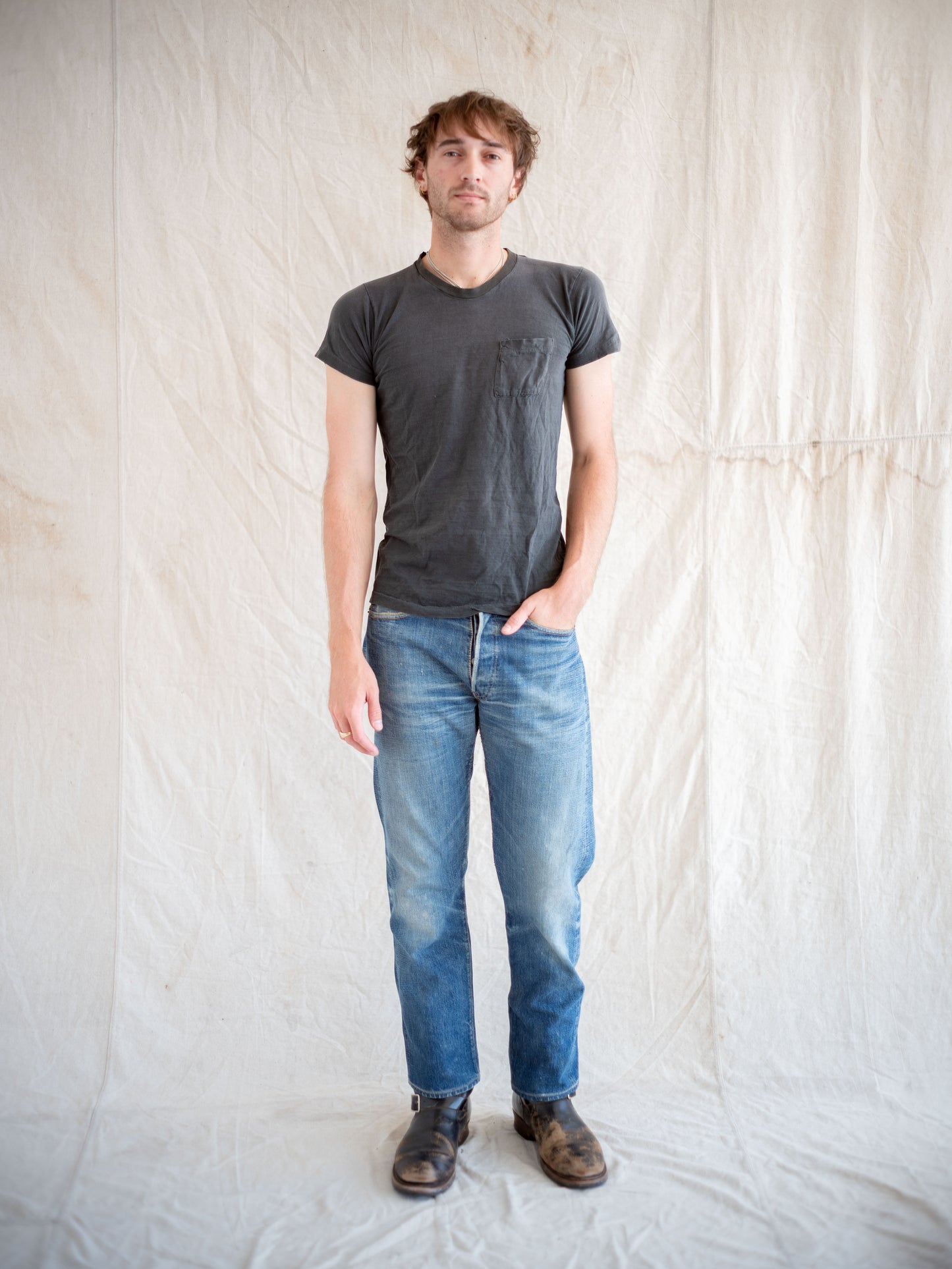 1960’s Levi’s Big E 501XX with Whiskering in Midwash 33W